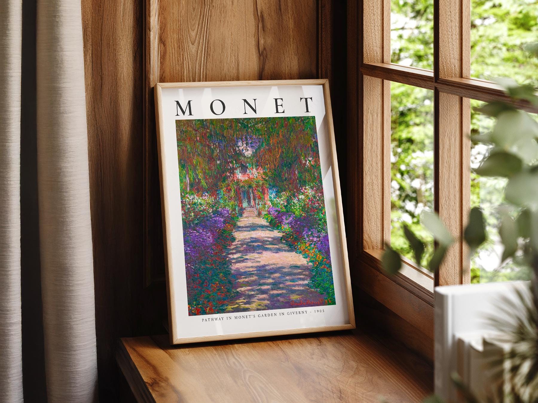 Claude Monet Pathway in Monet's Garden at Giverny – high quality art print