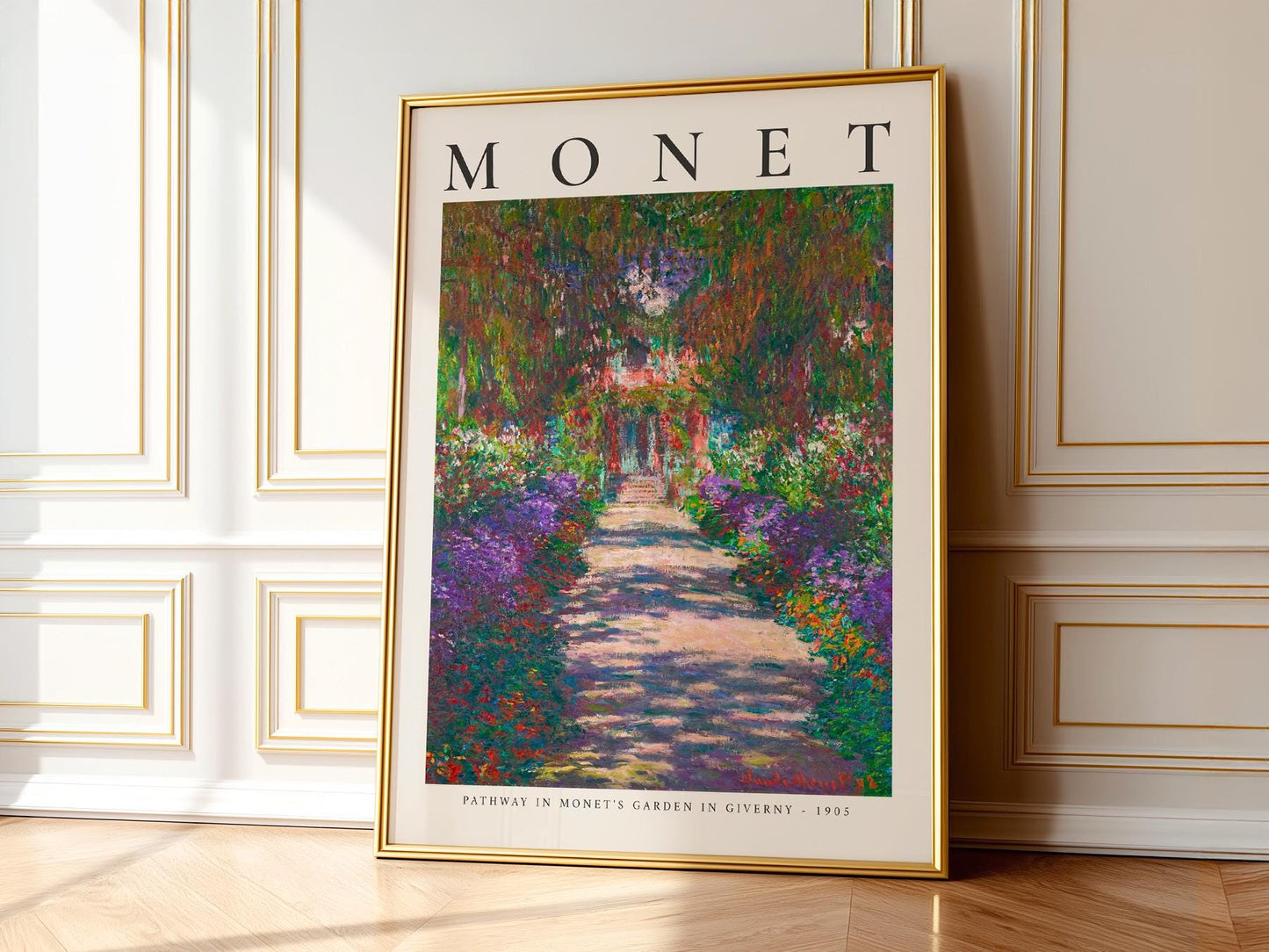 Claude Monet Pathway in Monet's Garden at Giverny – fine art print wall decor