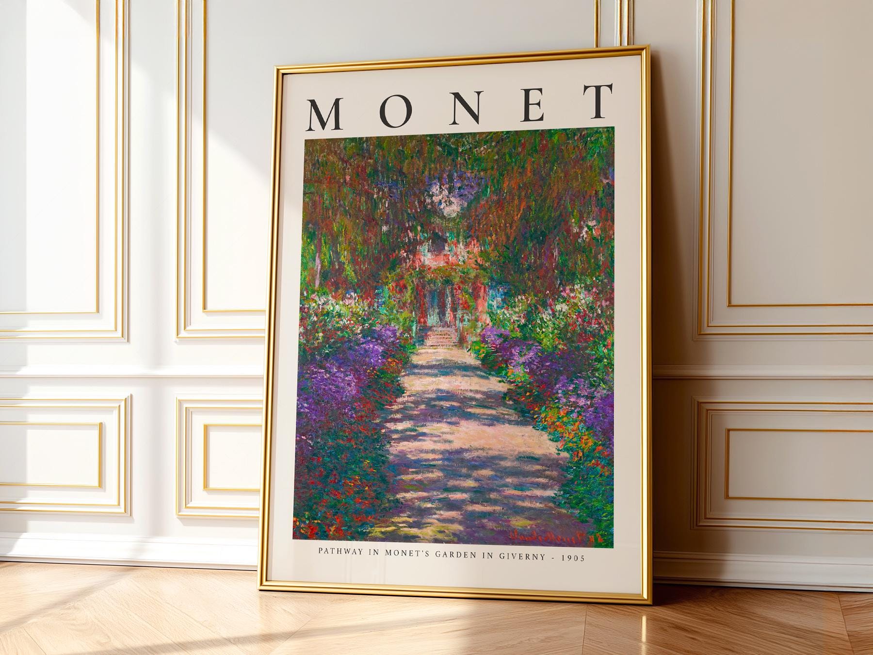 Claude Monet Pathway in Monet's Garden at Giverny – fine art print wall decor