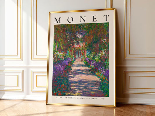 Claude Monet Pathway in Monet's Garden at Giverny – fine art print wall decor