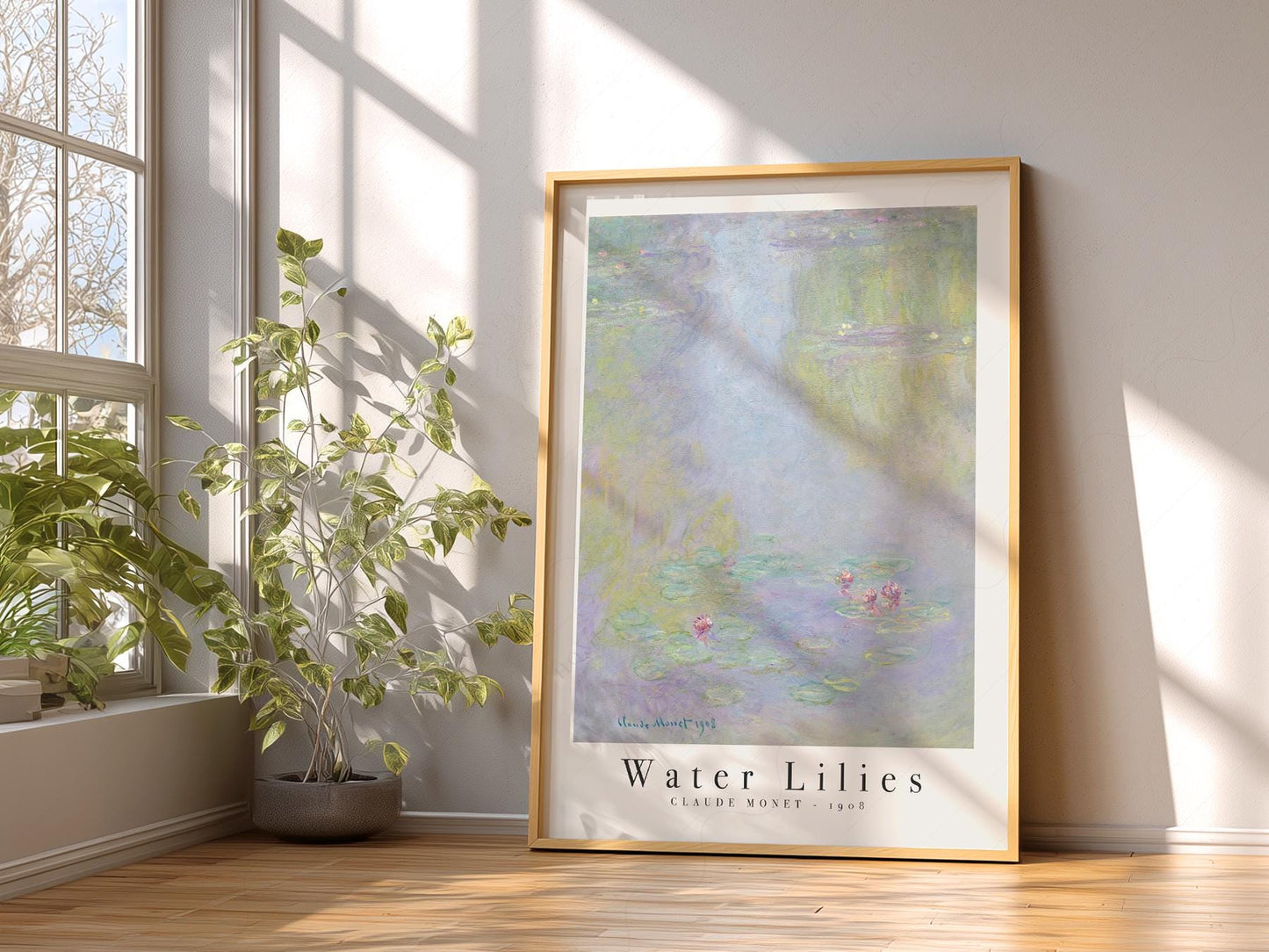 Claude Monet Water Lilies 1908 Art Print – Classic – gallery wall art poster