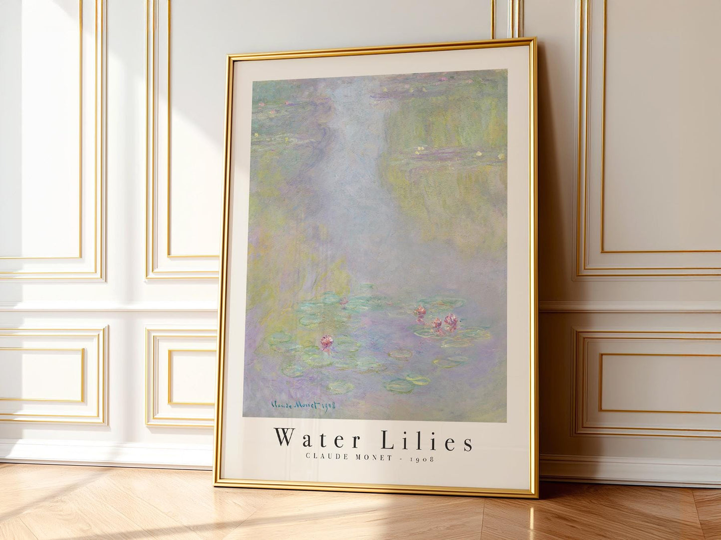 Claude Monet Water Lilies 1908 Art Print – Classic – exhibition poster wall art