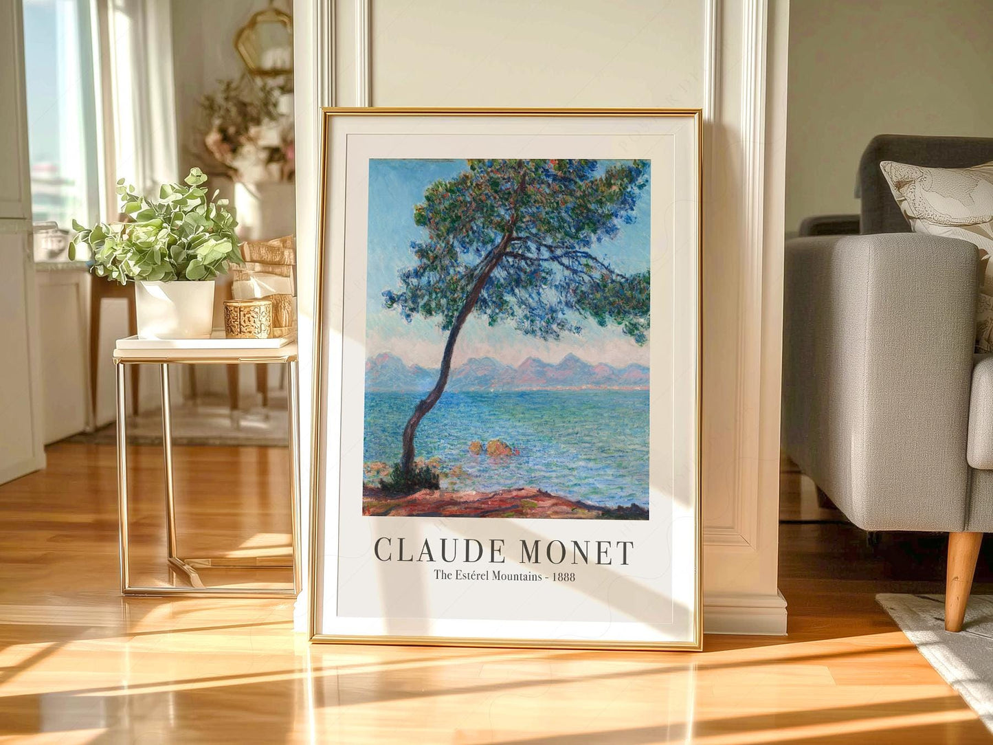 Claude Monet The Estérel Mountains Art Print – French – gallery wall art poster