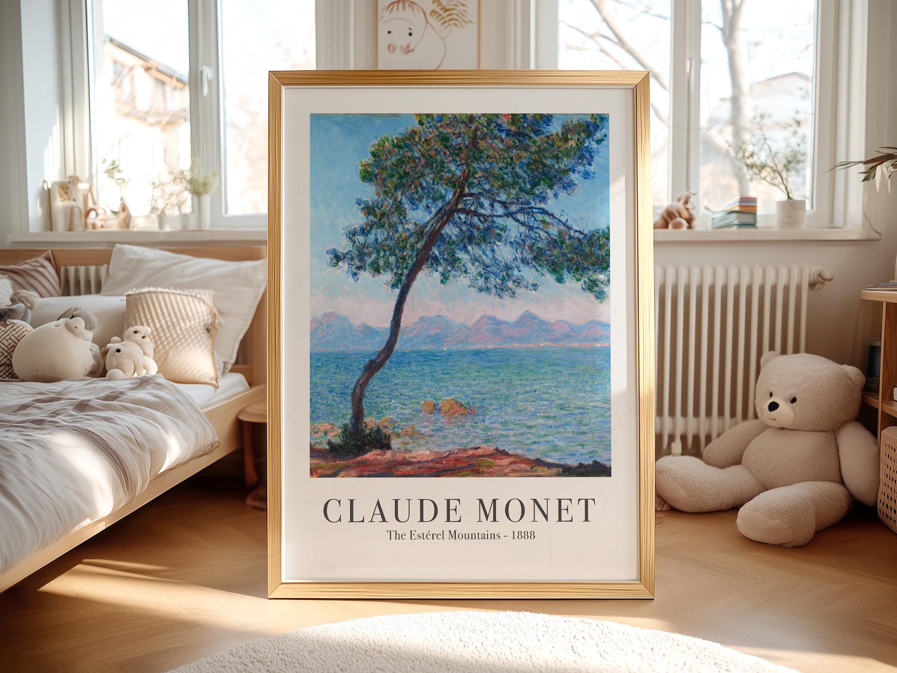 Claude Monet The Estérel Mountains Art Print – French – fine art wall poster