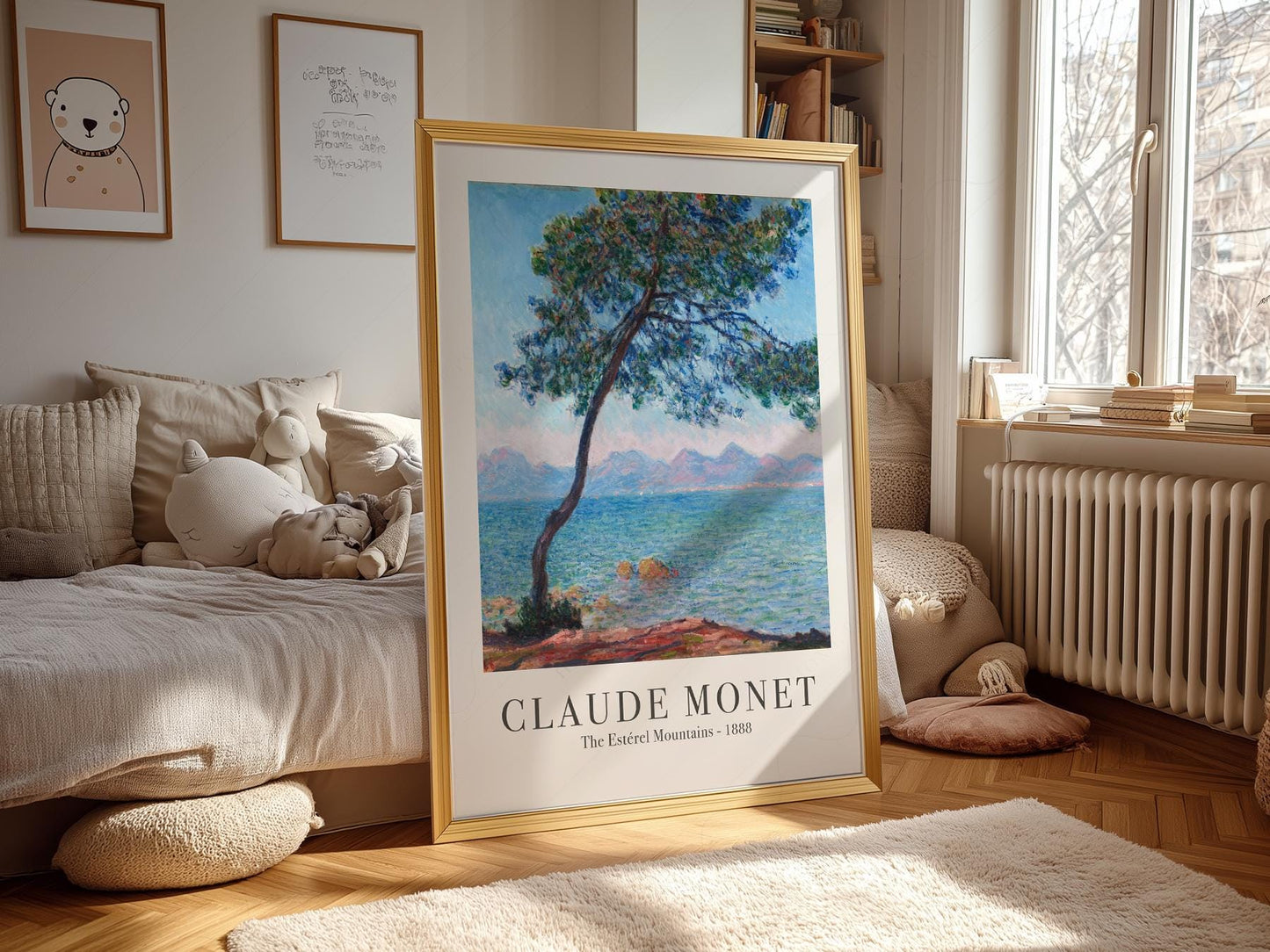 Claude Monet The Estérel Mountains Art Print – French – art poster for living room