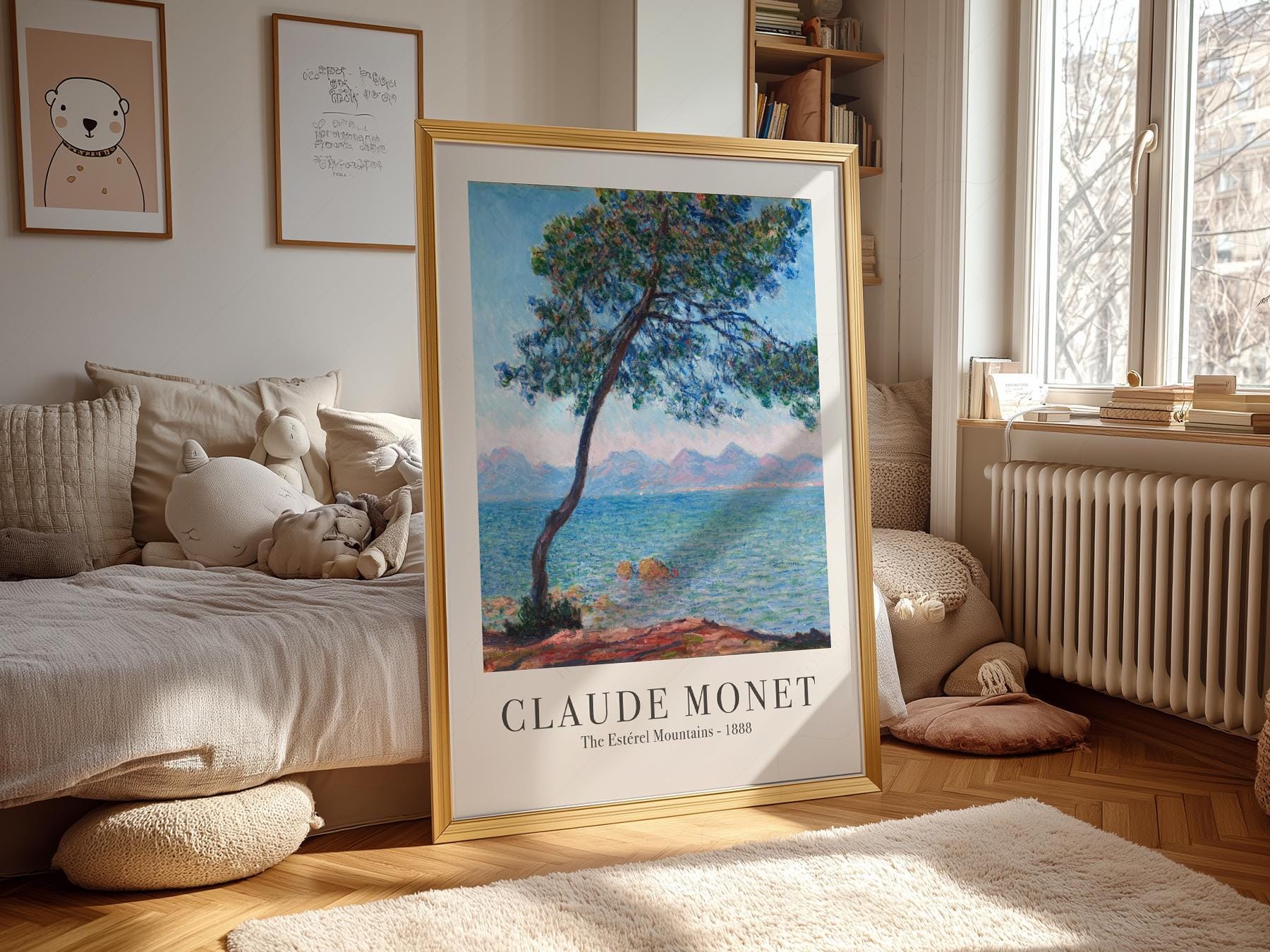 Claude Monet The Estérel Mountains Art Print – French – art poster for living room
