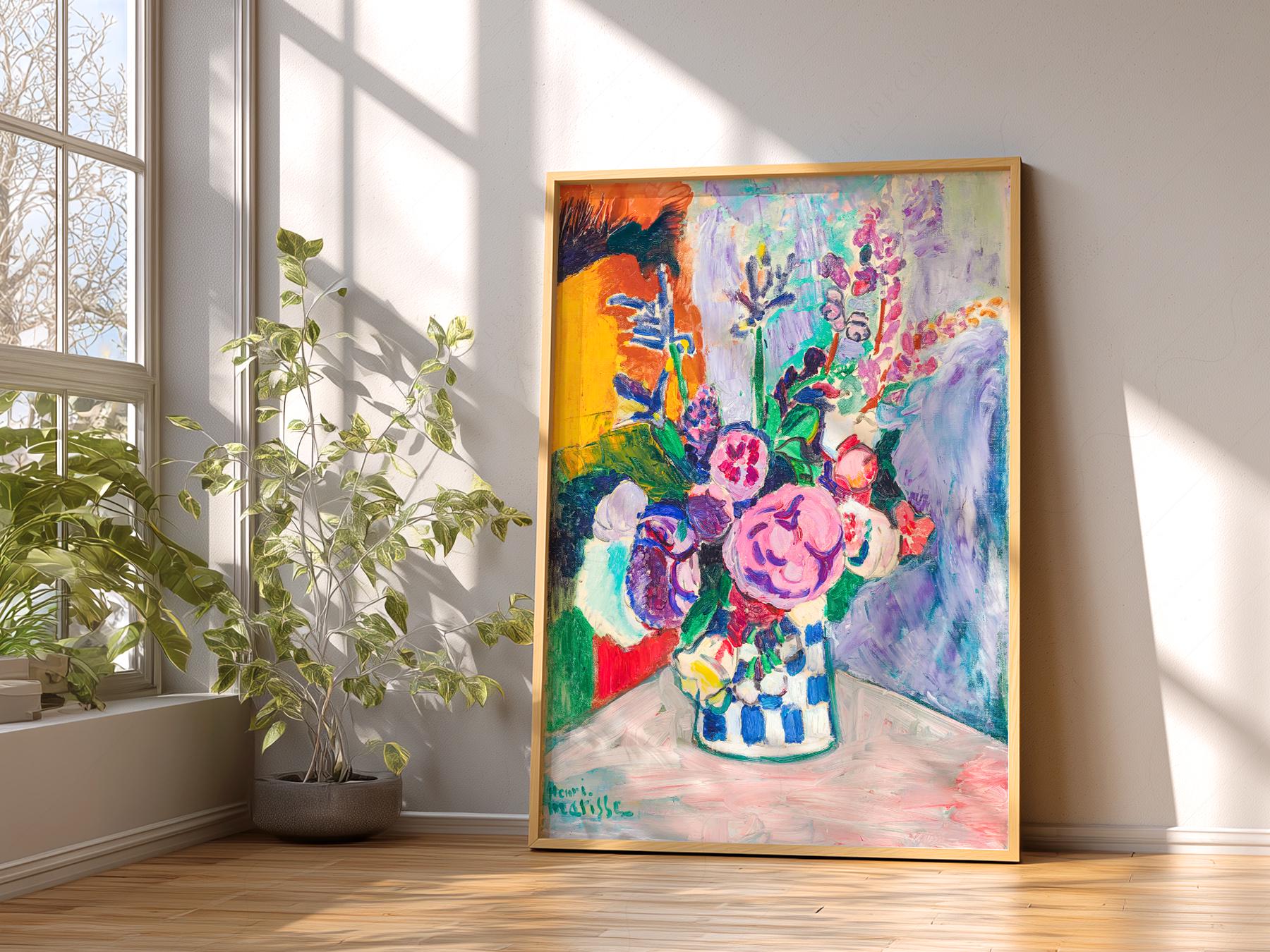 Henri Matisse Les Pivoines Art Print – Colorful Floral – archival paper art print
