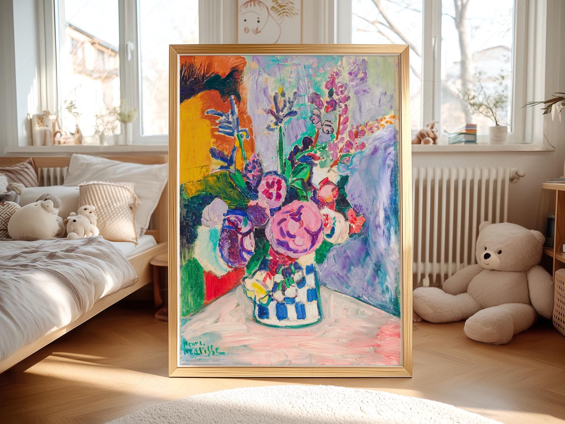 Henri Matisse Les Pivoines Art Print – Colorful Floral – fine art wall poster