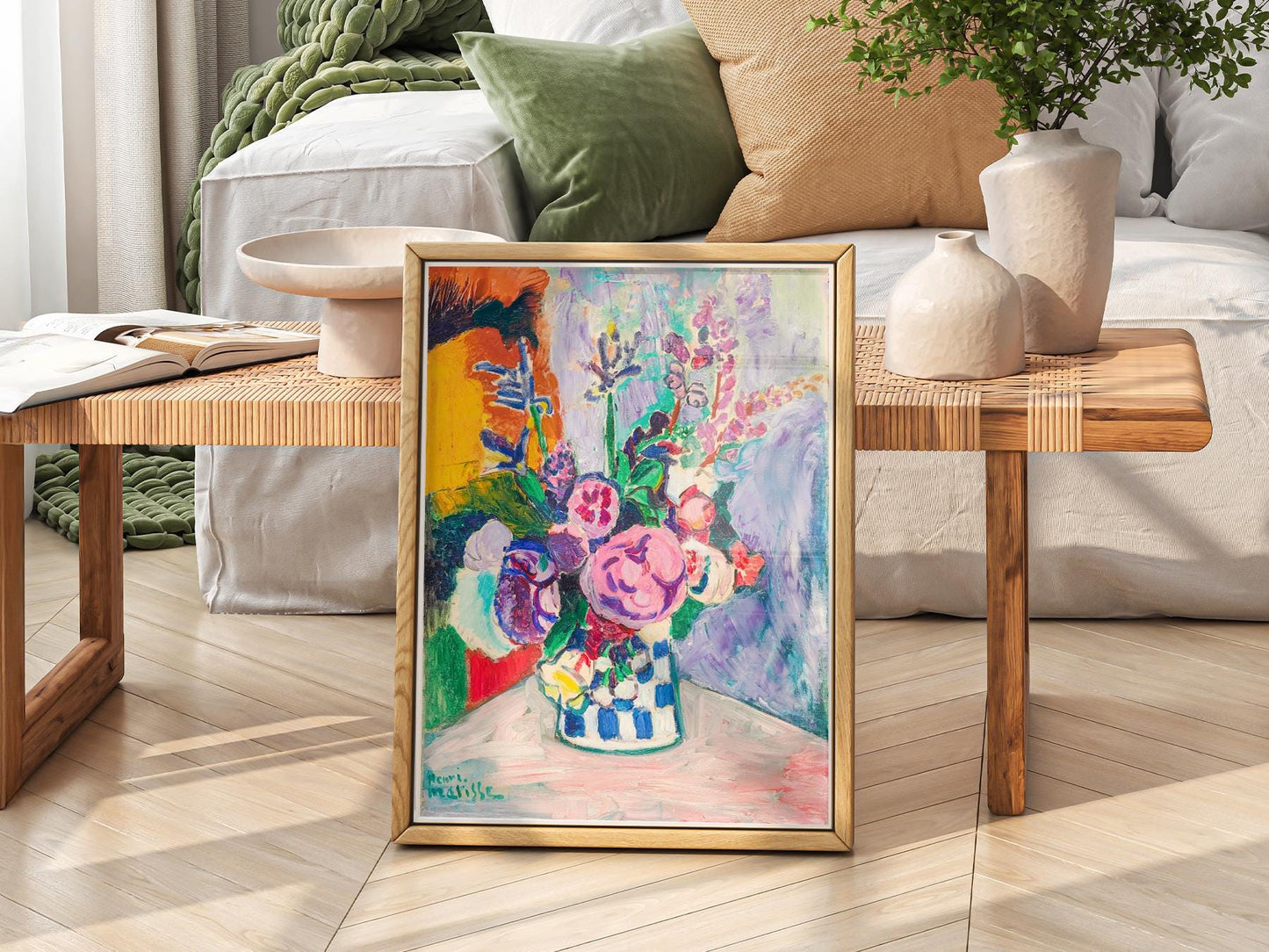 Henri Matisse Les Pivoines Art Print – Colorful Floral – exhibition poster wall art