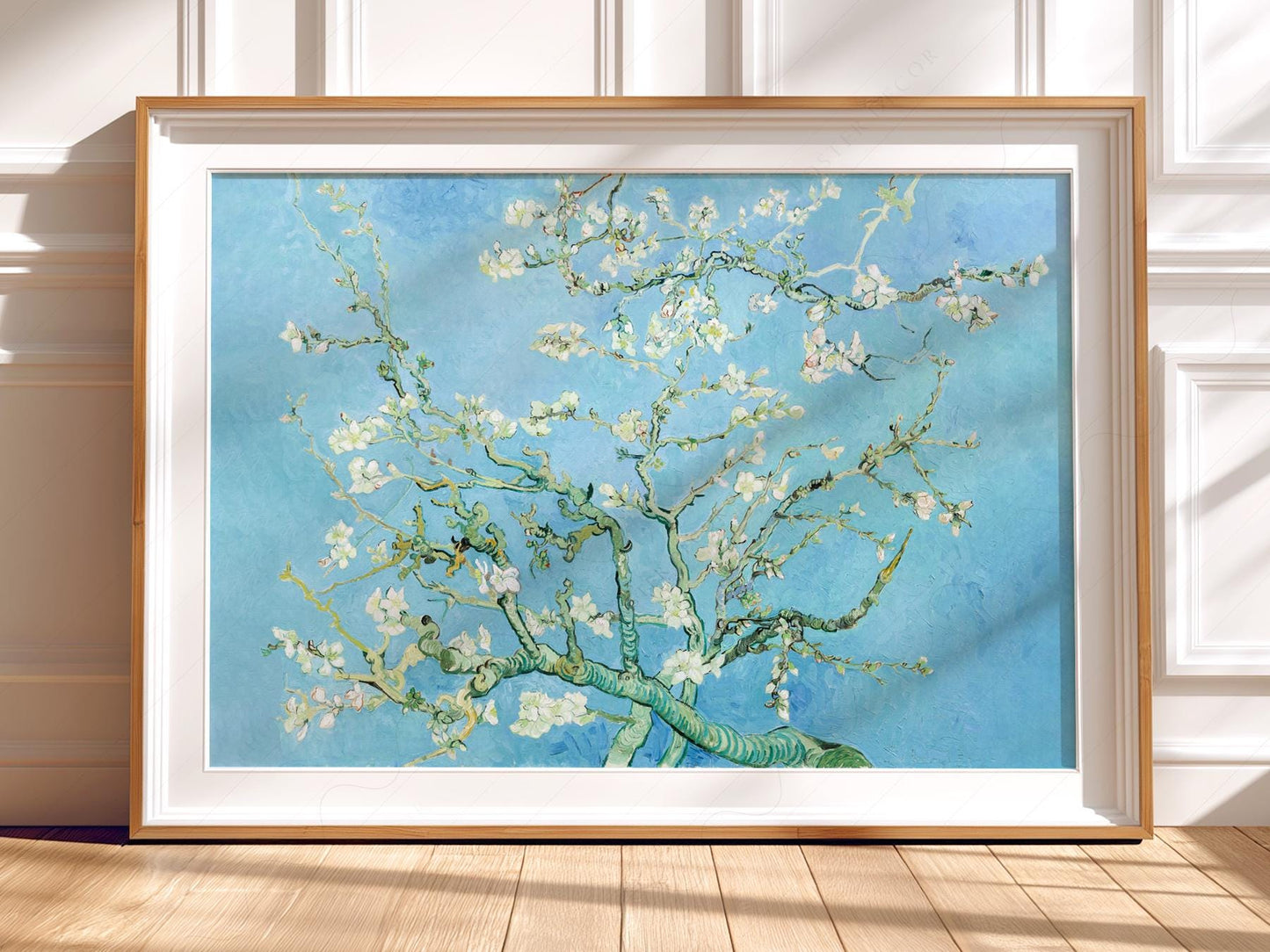 Van Gogh Almond Blossom Print – Famous Painting Wall – framed nursery art print detail