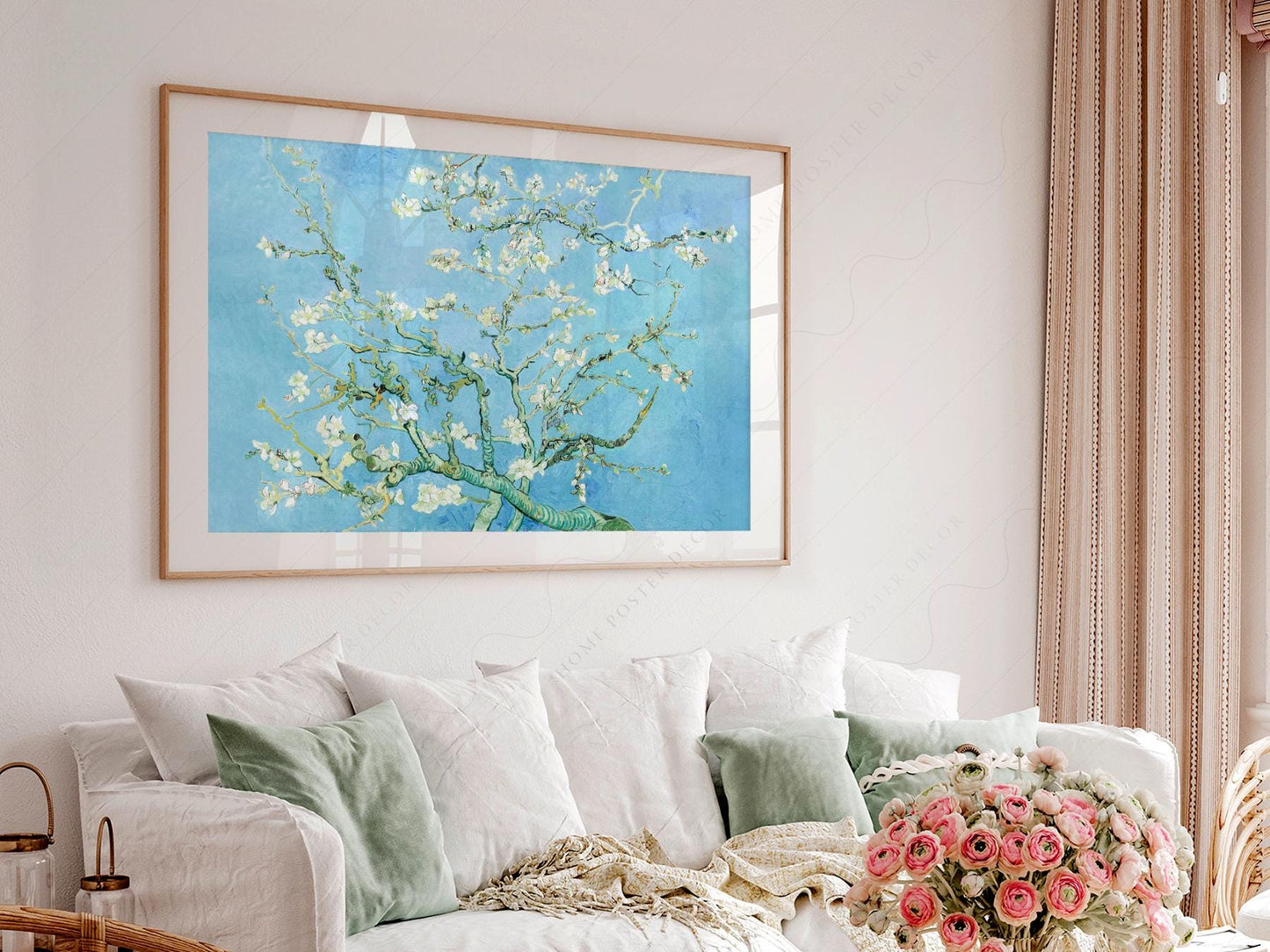 Van Gogh Almond Blossom Print – Famous Painting Wall – sweet nursery wall decor