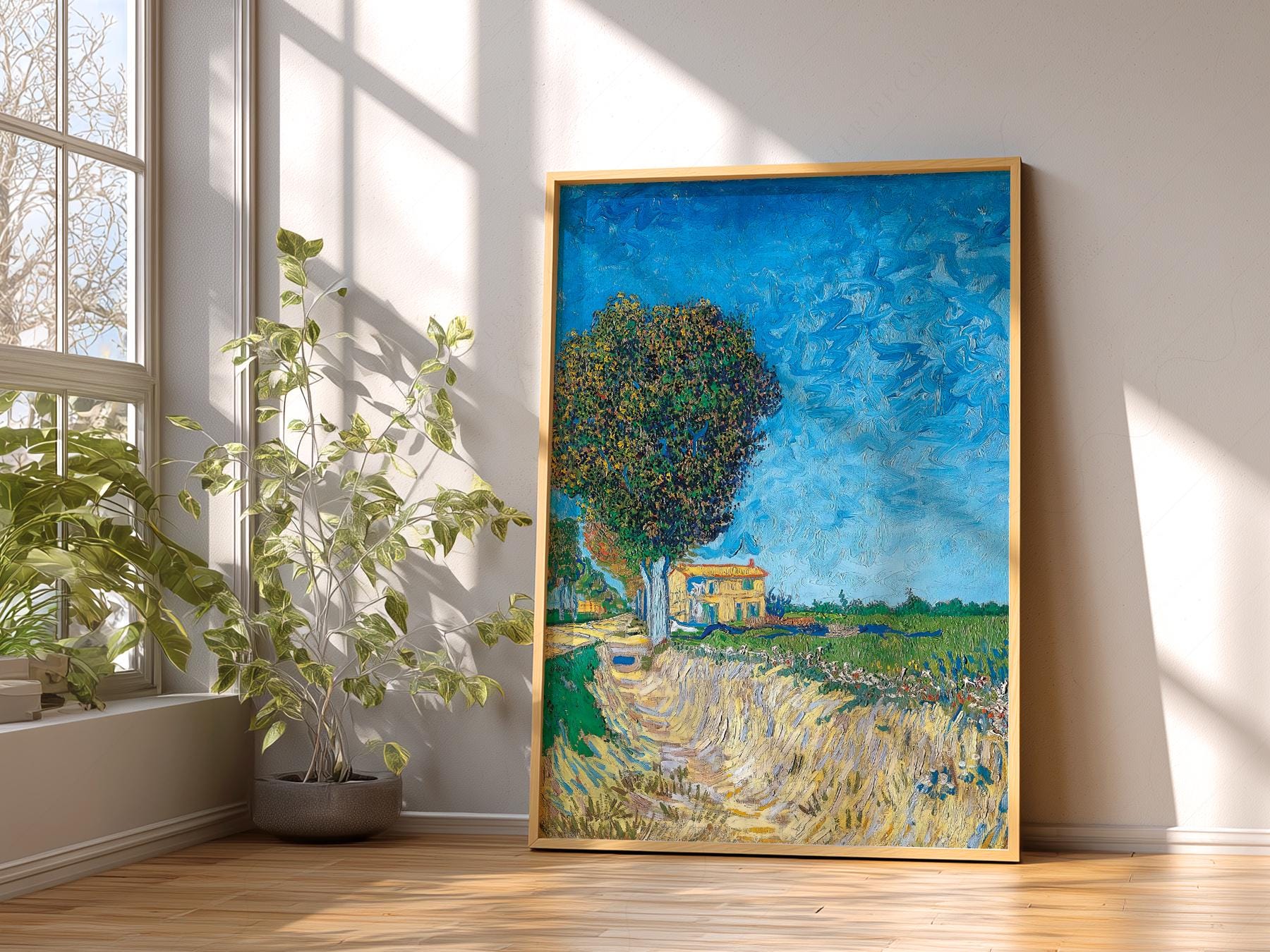 Vincent van Gogh A Lane Near Arles Art Print – Famous – high quality art print