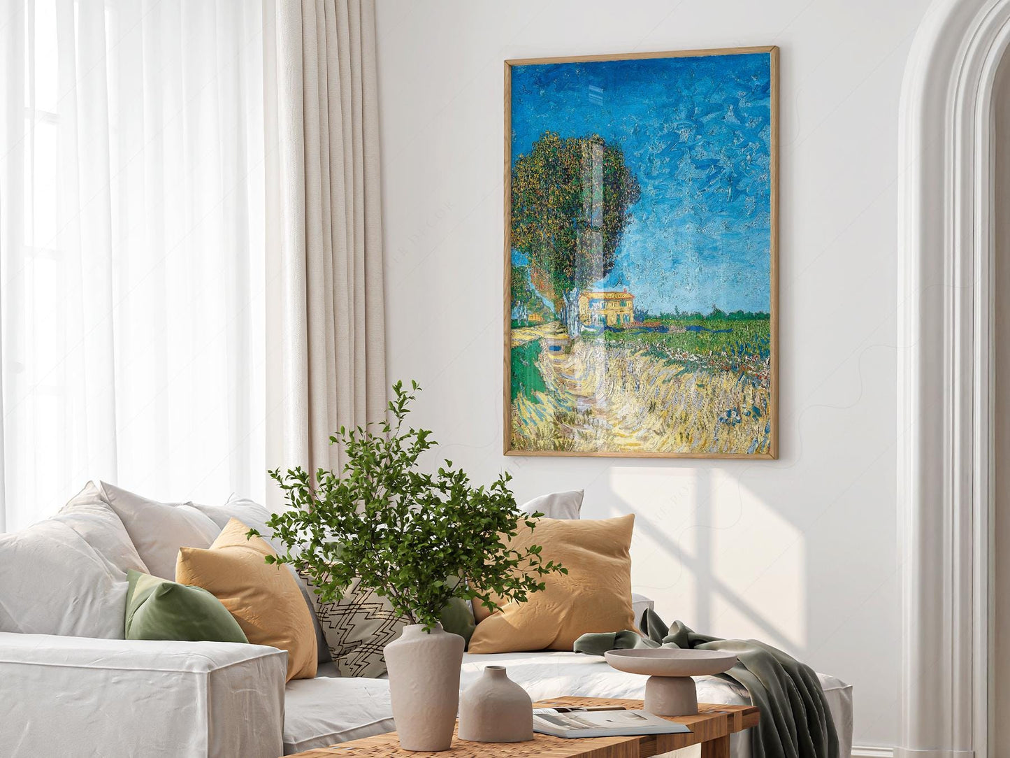 Vincent van Gogh A Lane Near Arles Art Print – Famous – exhibition poster wall art