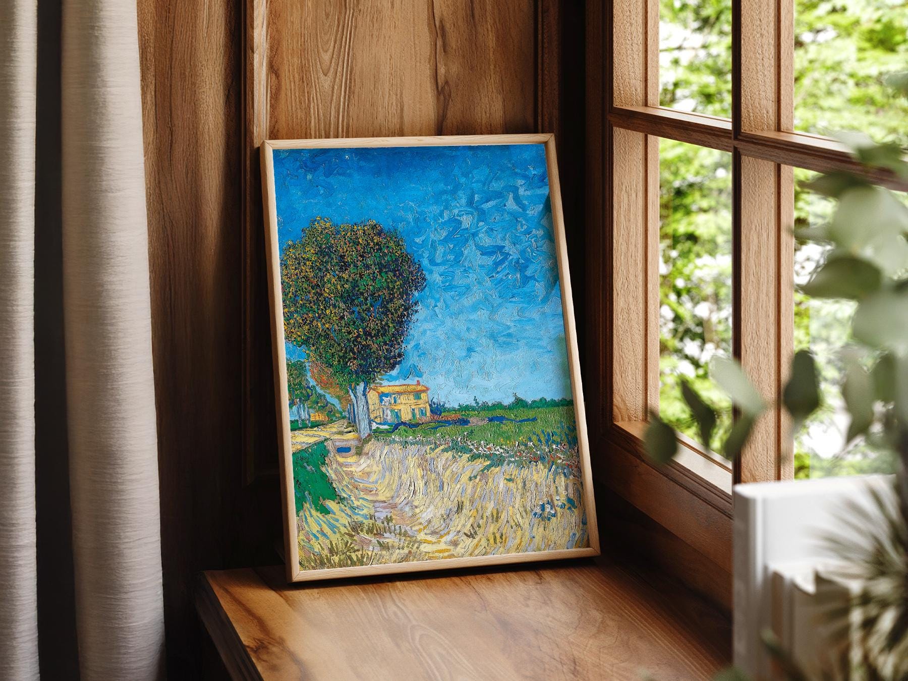 Vincent van Gogh A Lane Near Arles Art Print – Famous – art poster for living room