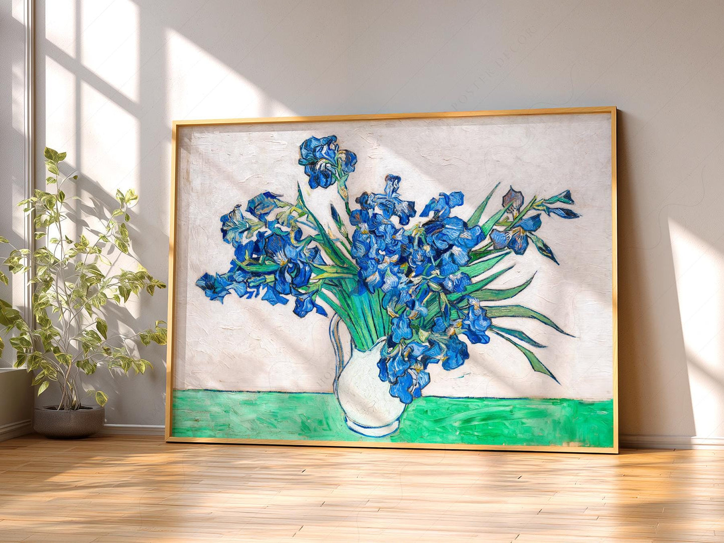 Vincent van Gogh Irises Art Print – Famous Painting – art poster for living room
