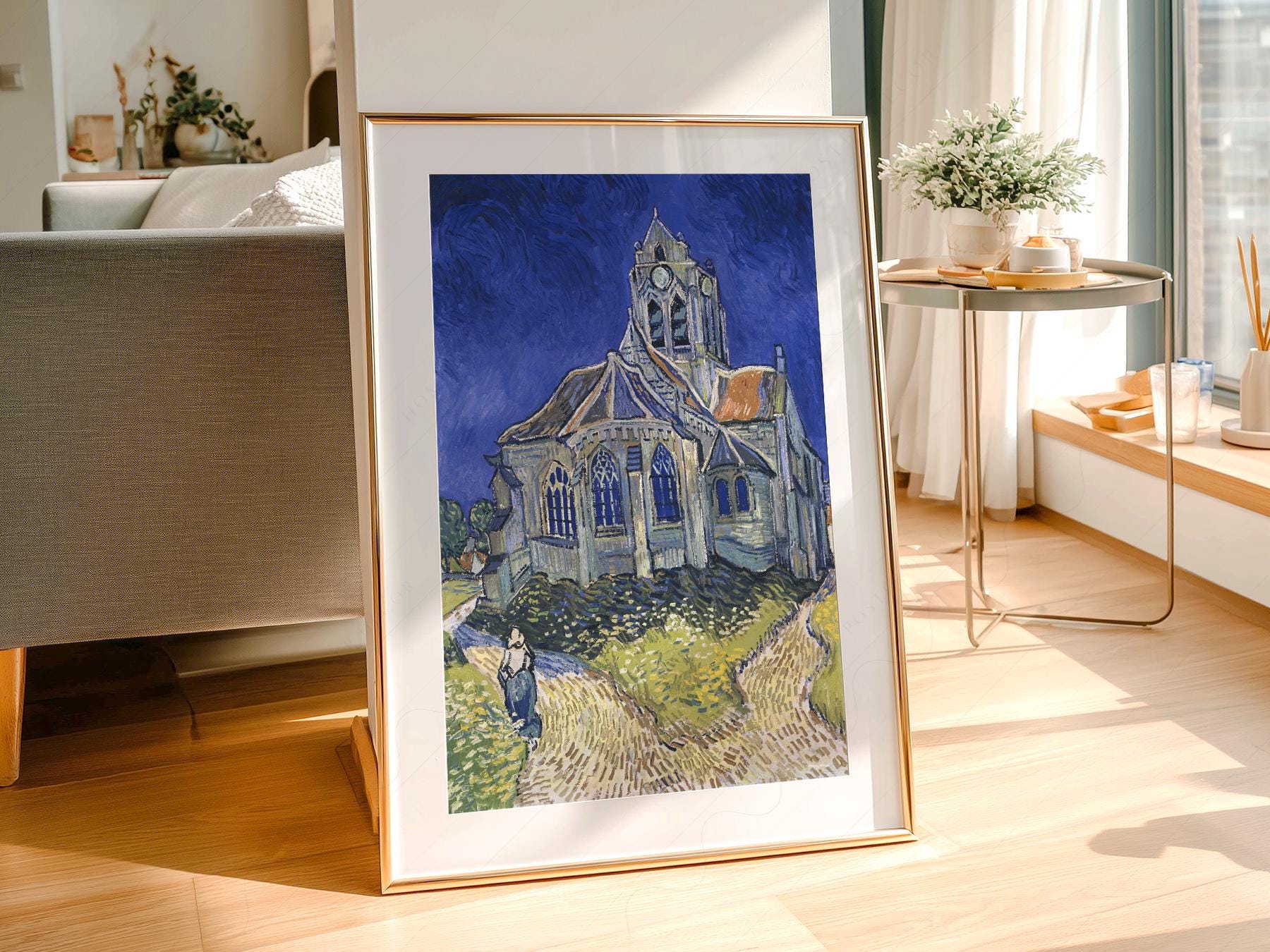 Van Gogh The Church at Auvers Art Print – Famous – archival paper art print