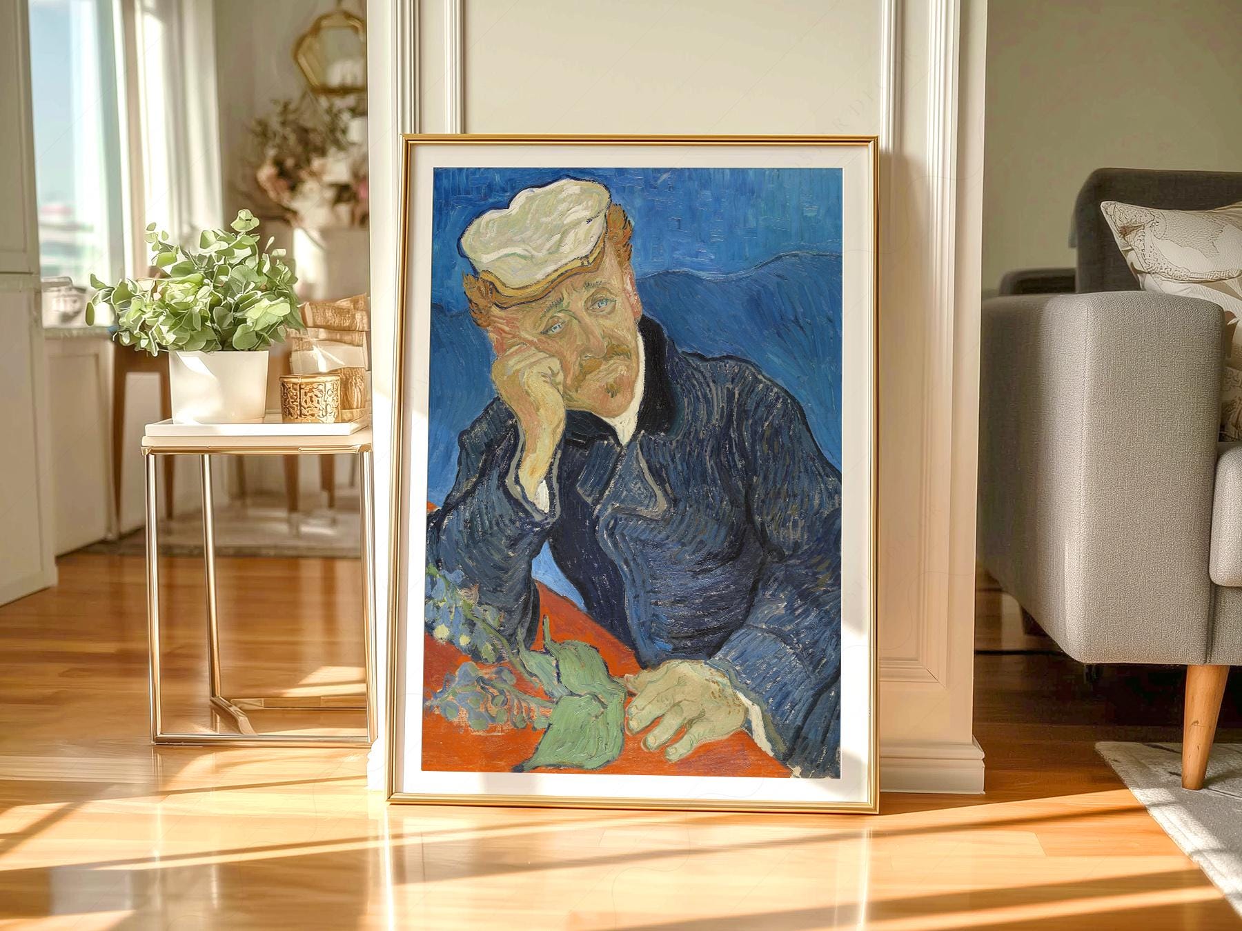 Vincent Van Gogh Portrait of Dr. Gachet Print – Famous – gallery wall art poster