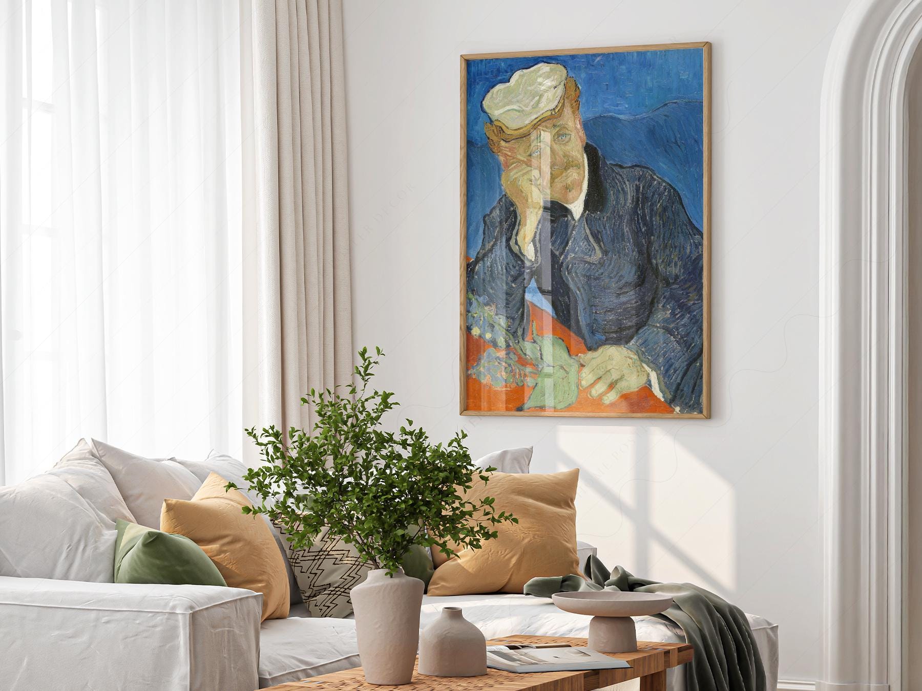 Vincent Van Gogh Portrait of Dr. Gachet Print – Famous – high quality art print