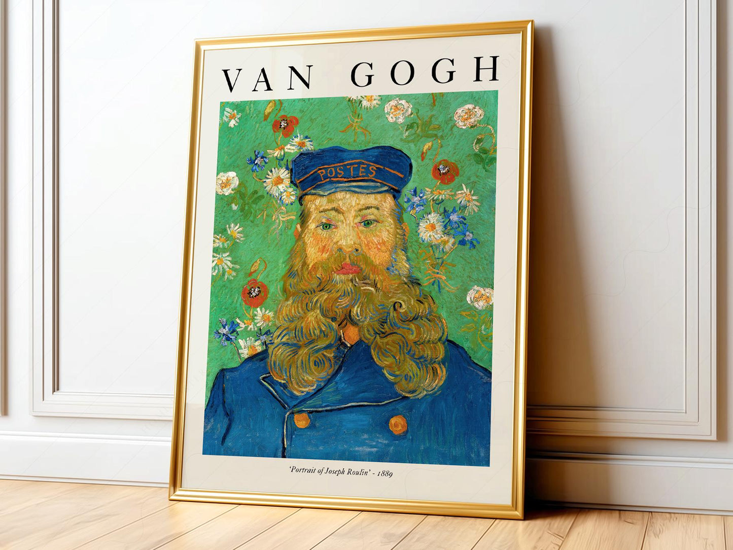 Van Gogh Portrait of Joseph Roulin Art Print – Famous – fine art print wall decor