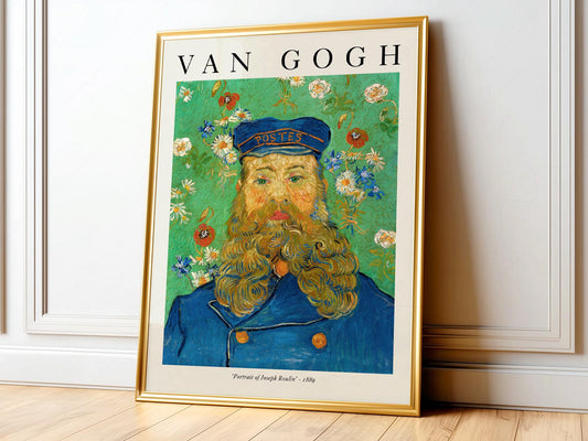 Van Gogh Portrait of Joseph Roulin Art Print – Famous – fine art print wall decor
