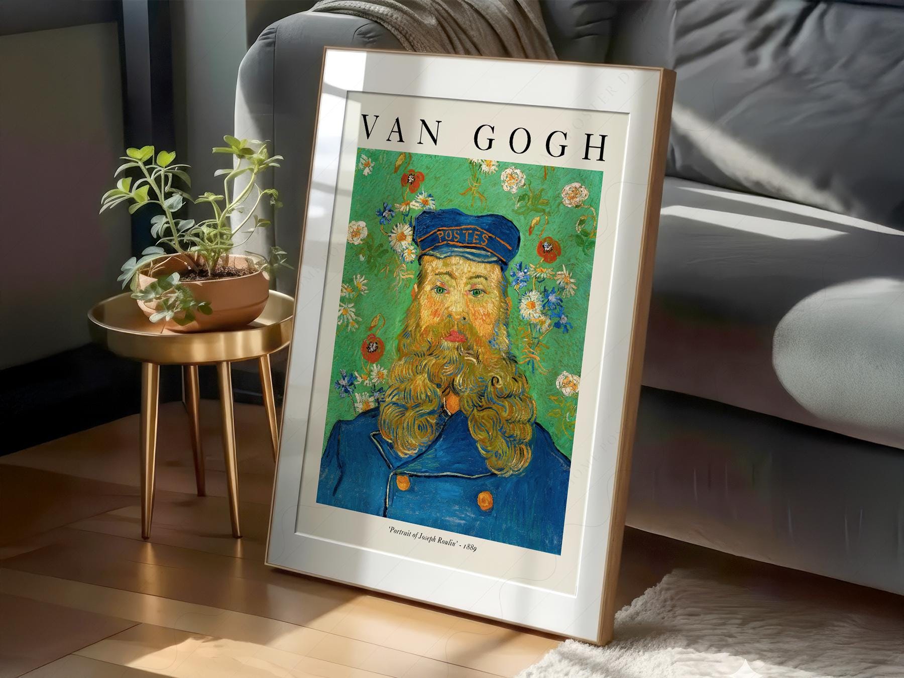 Van Gogh Portrait of Joseph Roulin Art Print – Famous – classic art print reproduction