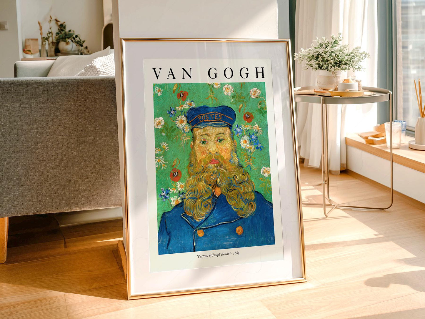 Van Gogh Portrait of Joseph Roulin Art Print – Famous – gallery wall art poster