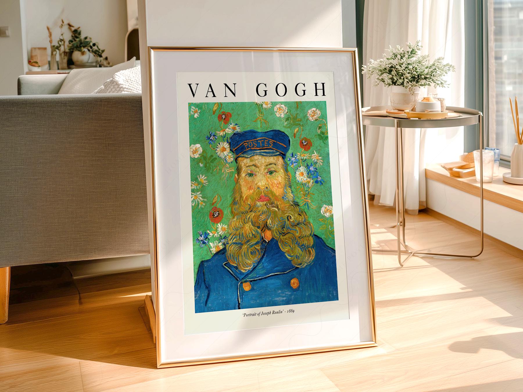 Van Gogh Portrait of Joseph Roulin Art Print – Famous – gallery wall art poster