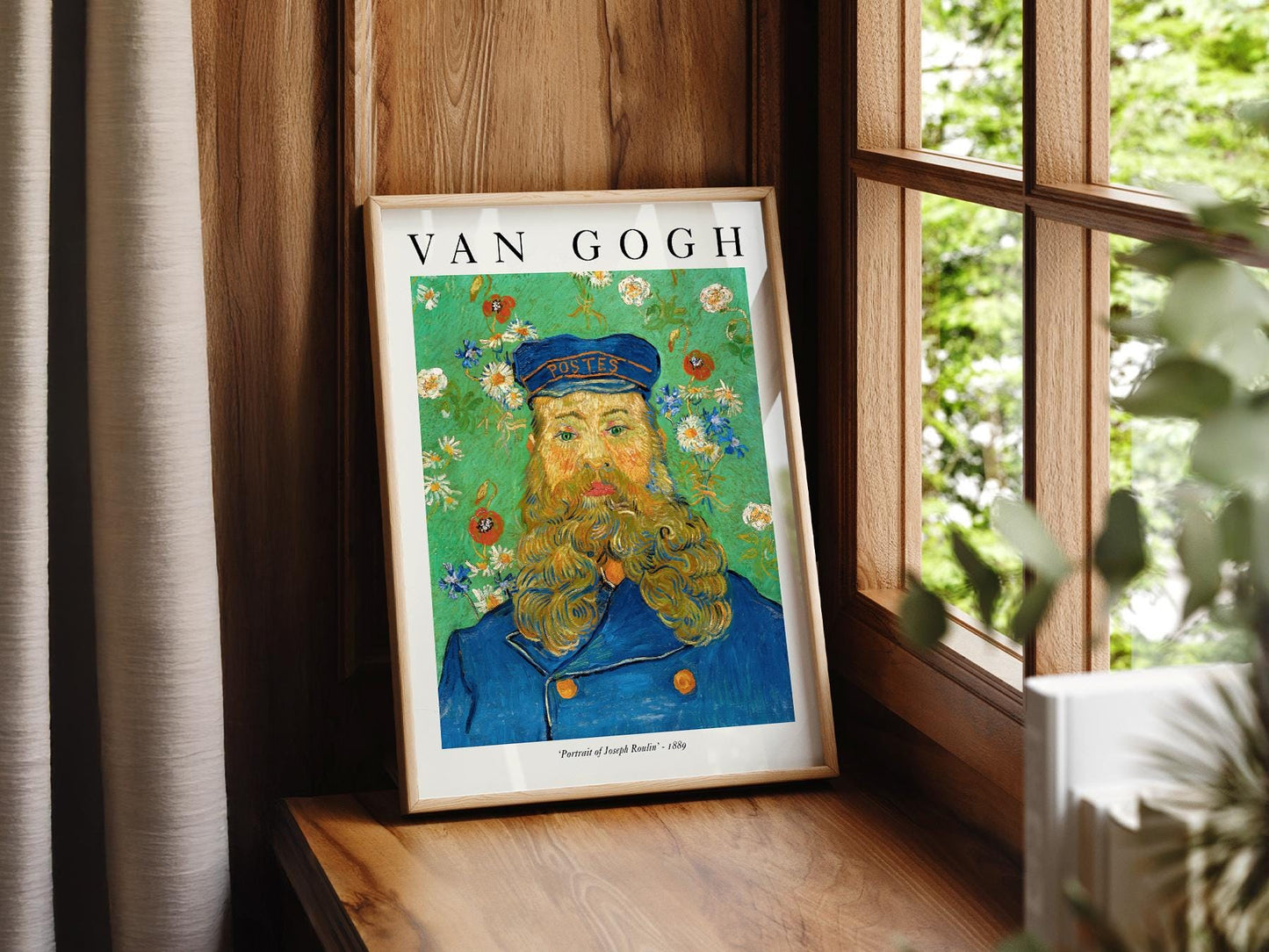 Van Gogh Portrait of Joseph Roulin Art Print – Famous – museum quality art print