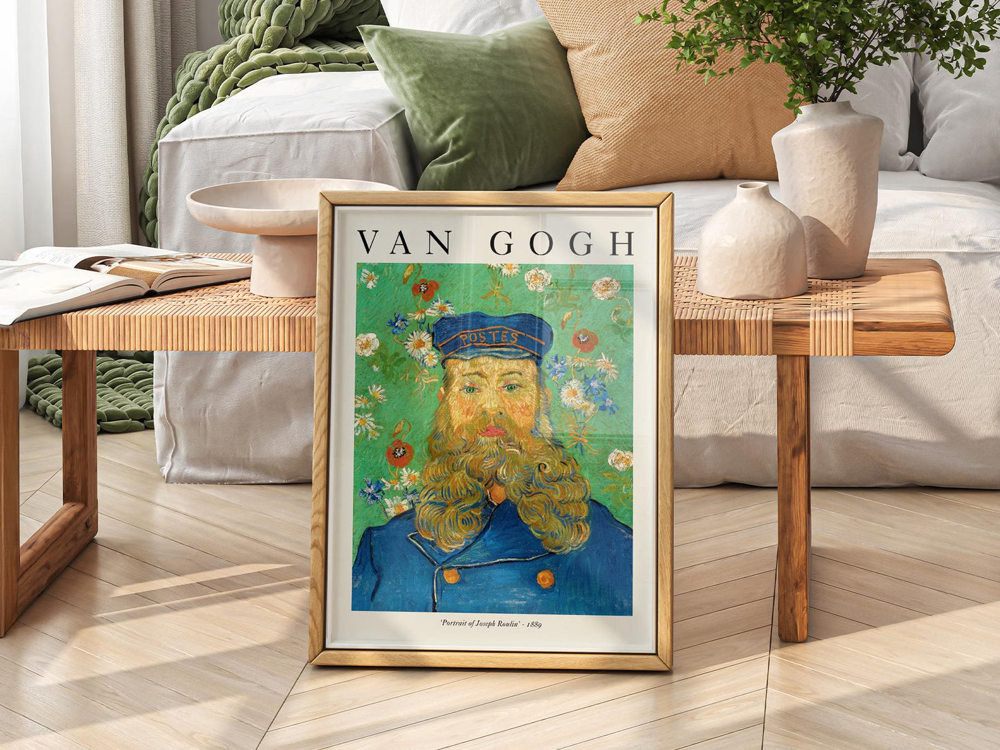 Van Gogh Portrait of Joseph Roulin Art Print – Famous – art poster for living room