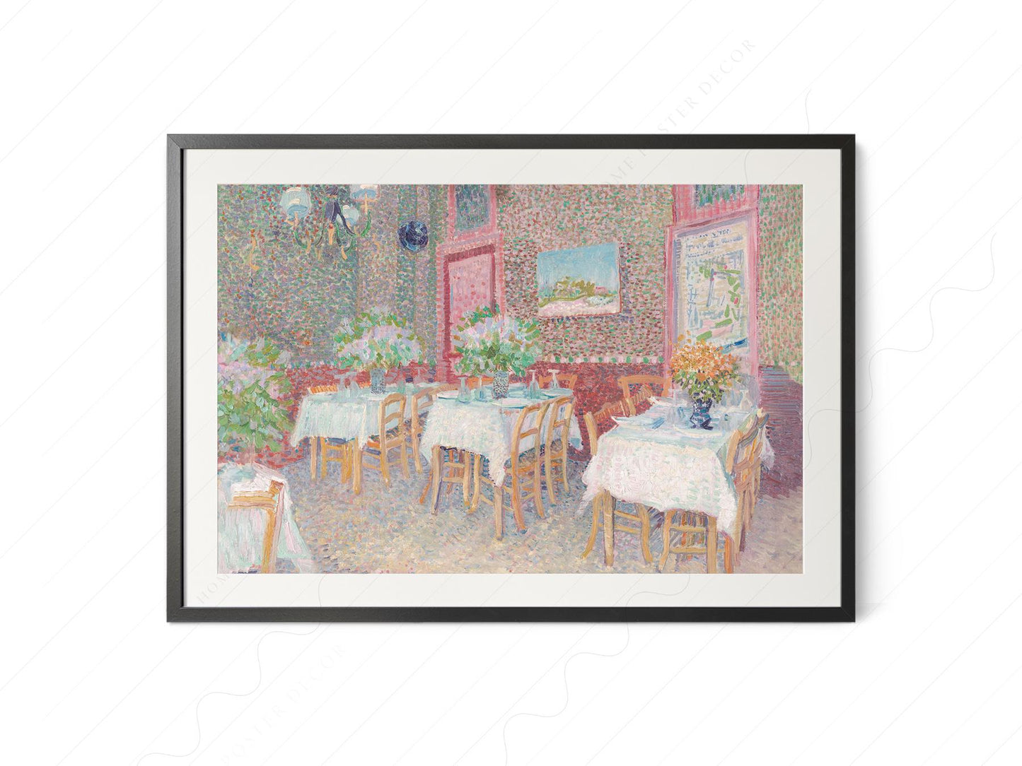 Van Gogh Interior of a Restaurant Print – Vintage Café – archival paper art print