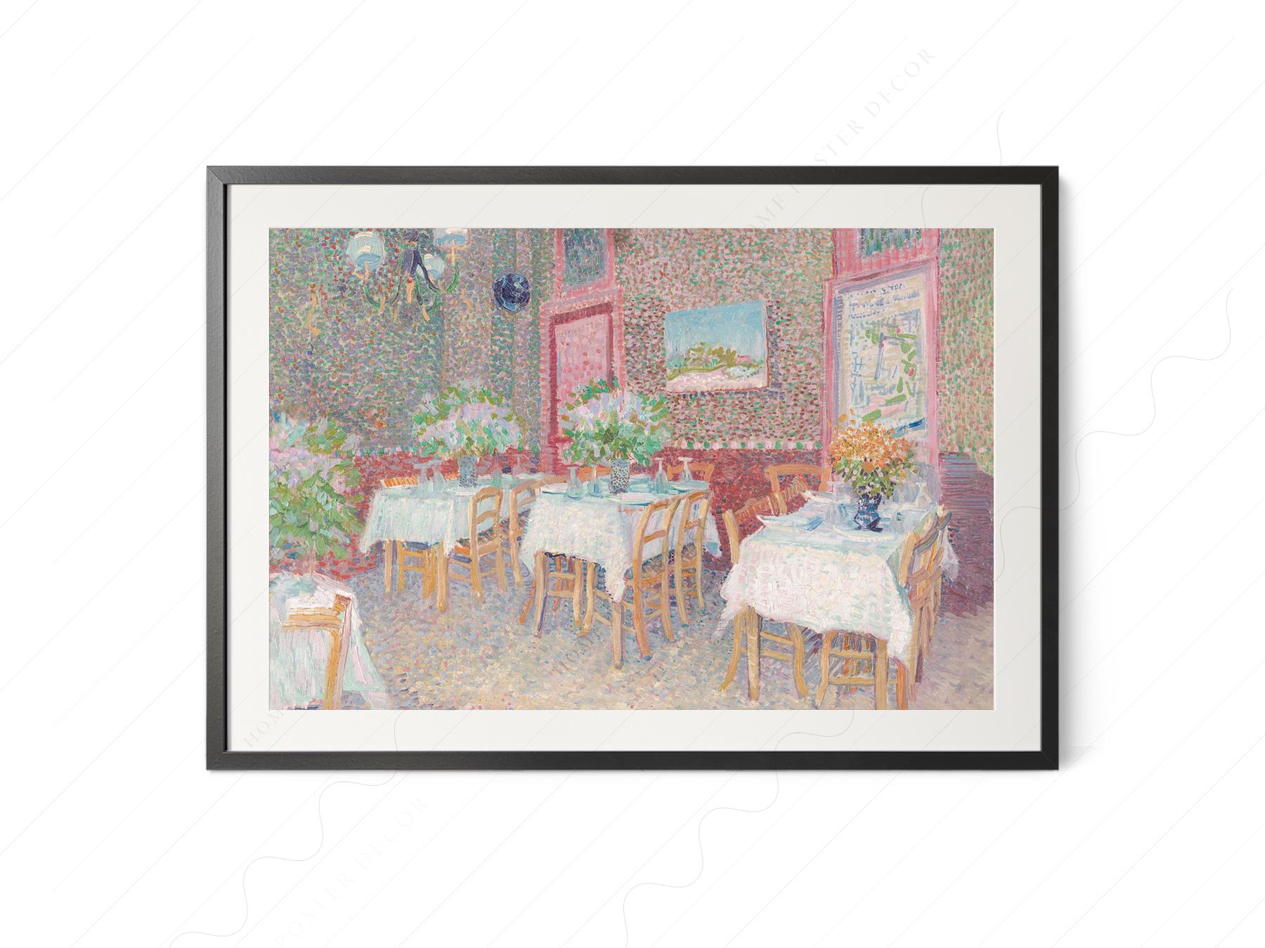 Van Gogh Interior of a Restaurant Print – Vintage Café – archival paper art print
