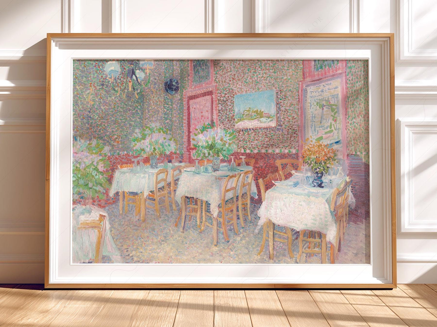 Van Gogh Interior of a Restaurant Print – Vintage Café – art poster for living room