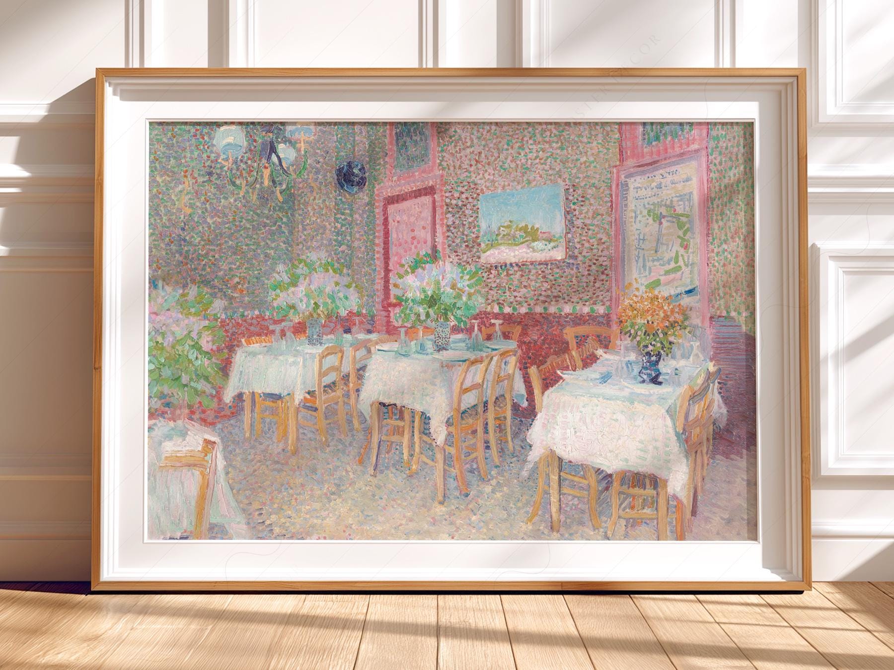 Van Gogh Interior of a Restaurant Print – Vintage Café – art poster for living room