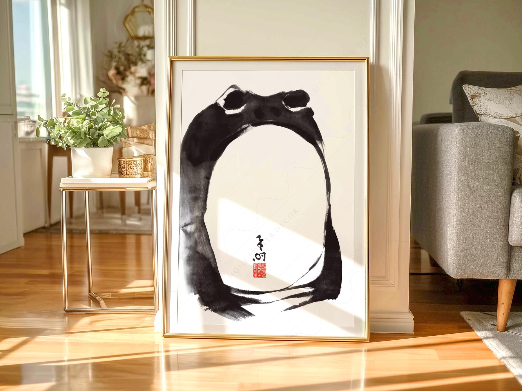 Matsumoto Hoji Frog Print – Japanese Ukiyo-e Wall Art – gallery wall art poster