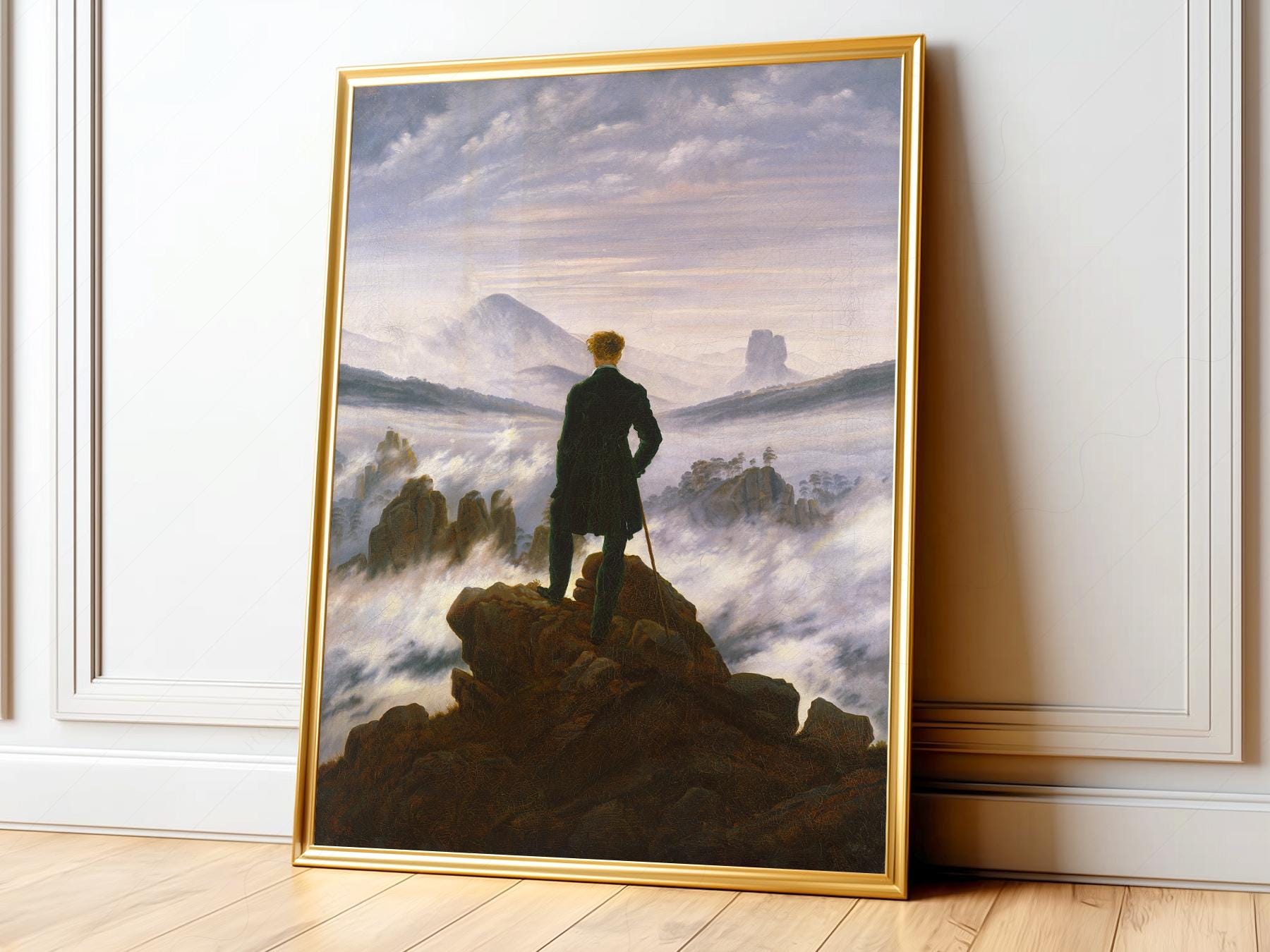 Caspar David Friedrich Wanderer Above the Sea of Fog – fine art print wall decor