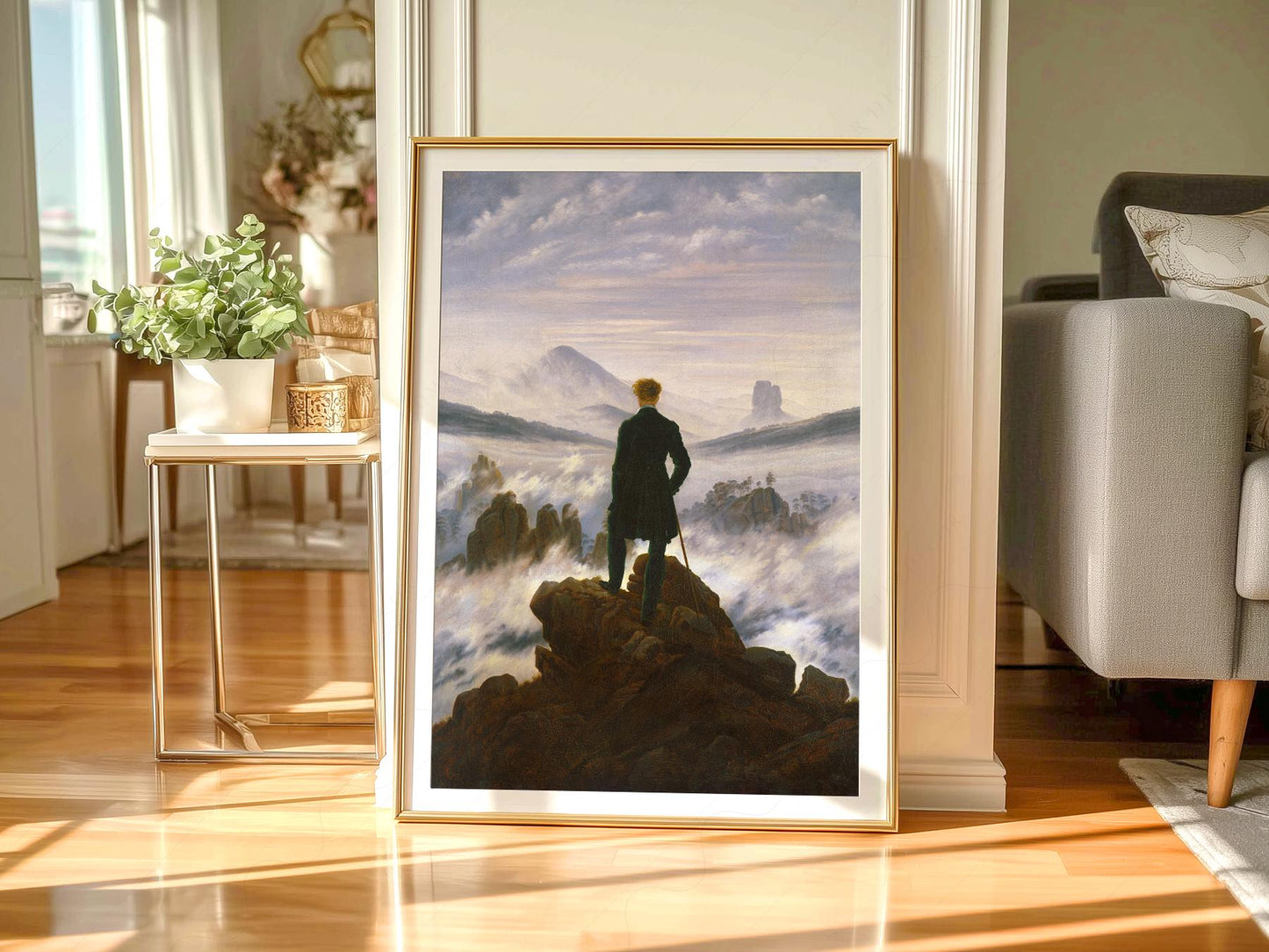 Caspar David Friedrich Wanderer Above the Sea of Fog – gallery wall art poster