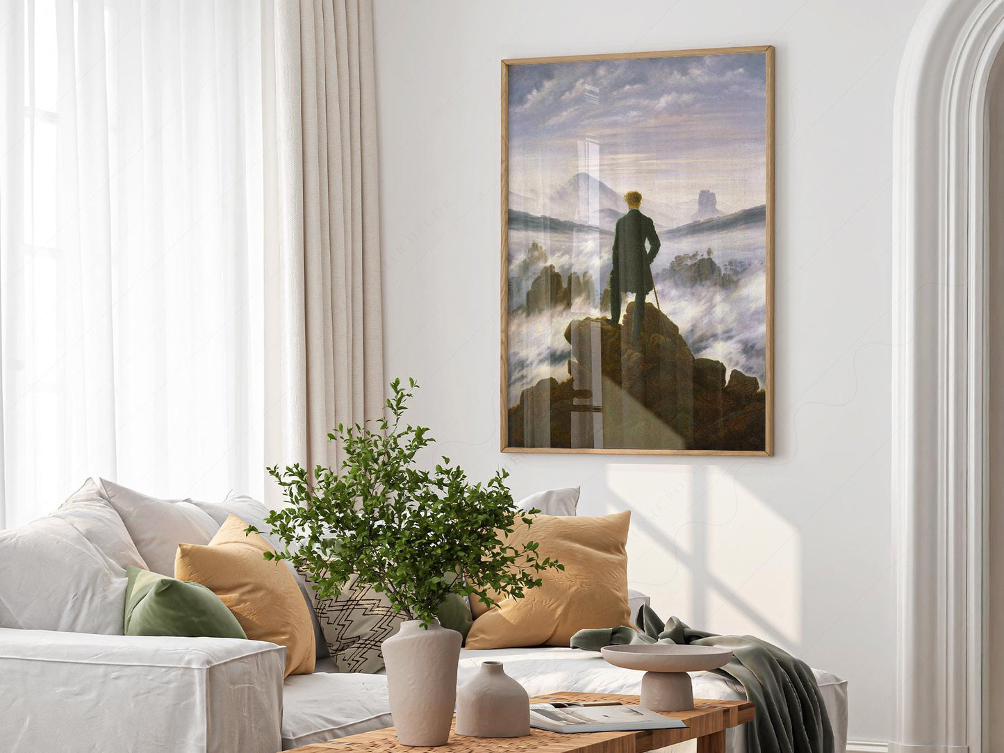 Caspar David Friedrich Wanderer Above the Sea of Fog – exhibition poster wall art