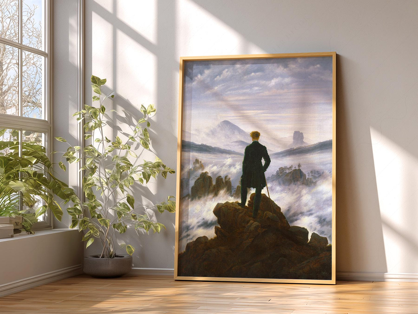 Caspar David Friedrich Wanderer Above the Sea of Fog – fine art wall poster