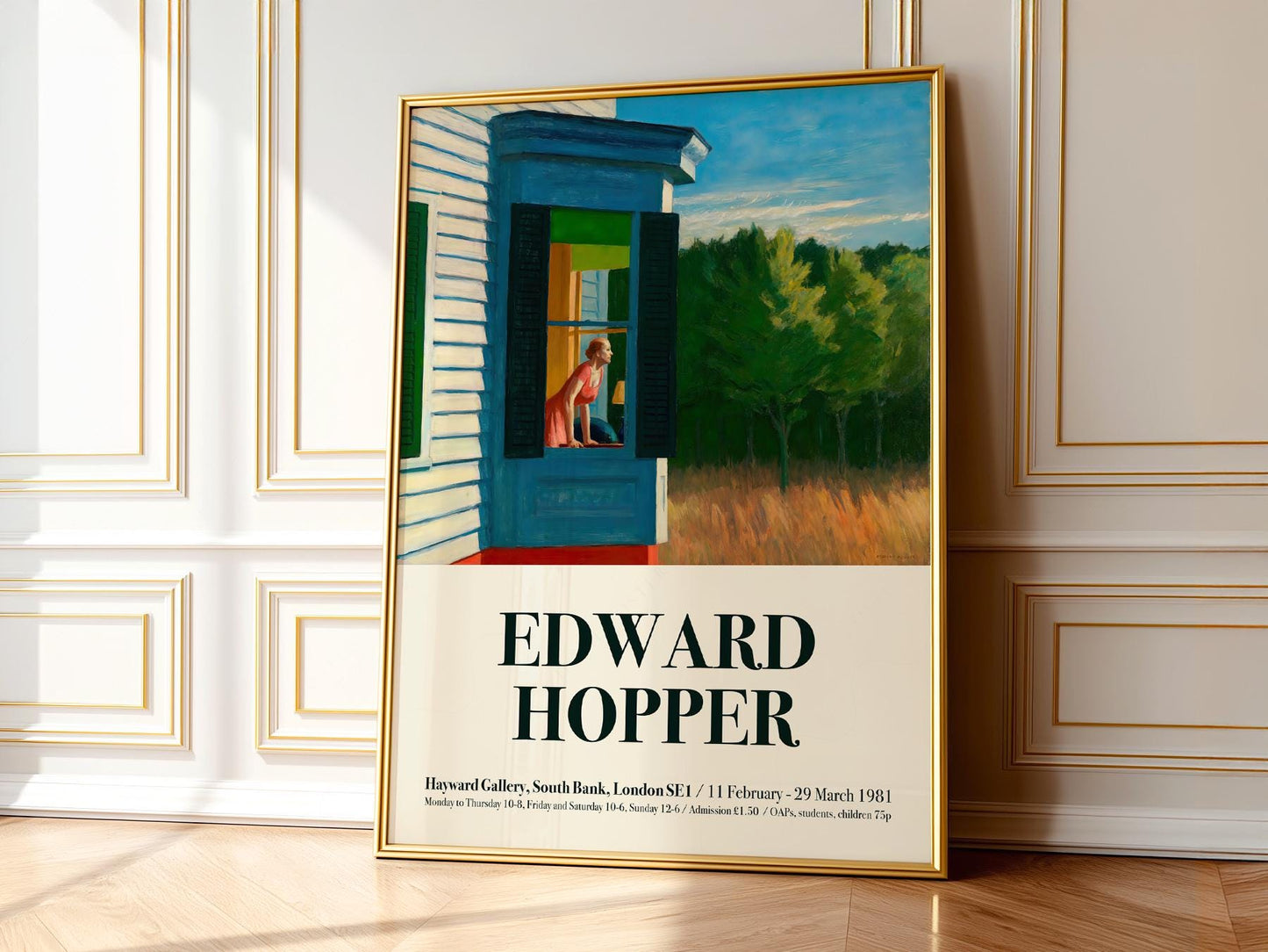 Edward Hopper Cape Cod Morning Exhibition Poster – classic art print reproduction