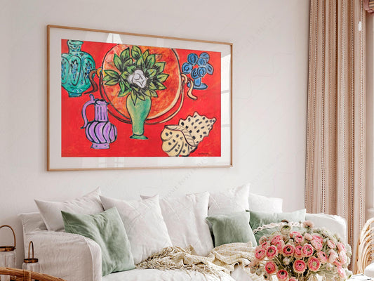 Henri Matisse Still Life with Magnolia Art Print – fine art print wall decor
