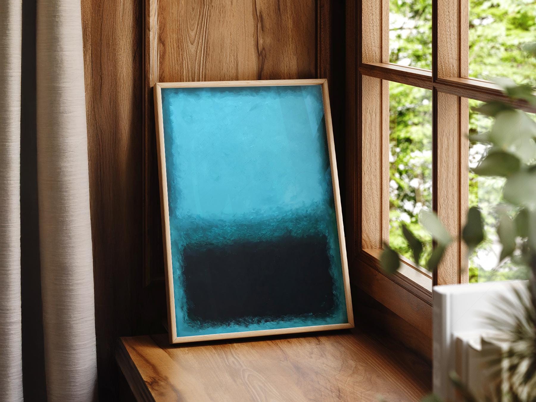 Mark Rothko Blue Abstract Art Print – Modern – gallery wall art poster