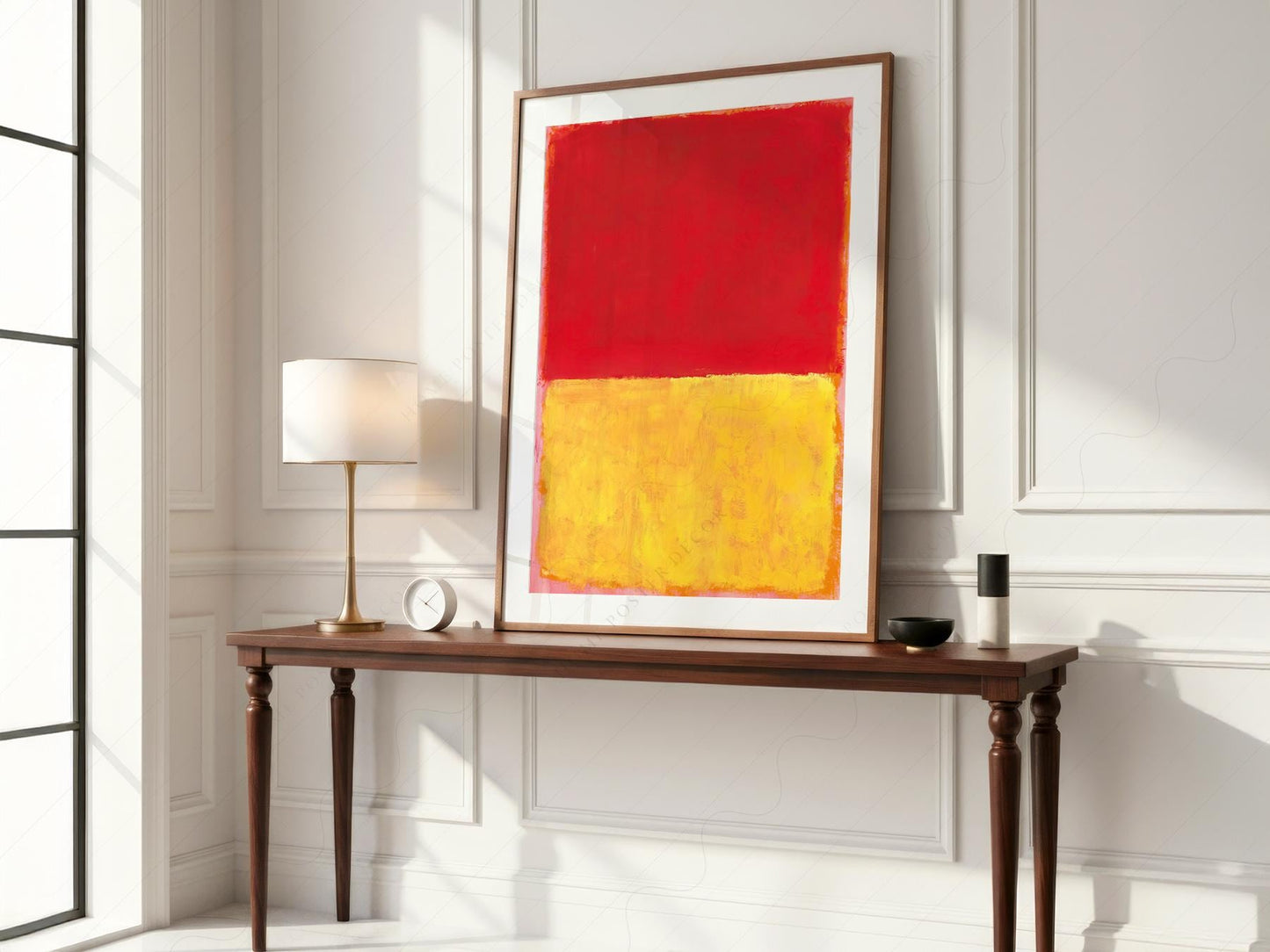 Mark Rothko Red and Yellow Abstract Art Print – Modern – fine art print wall decor