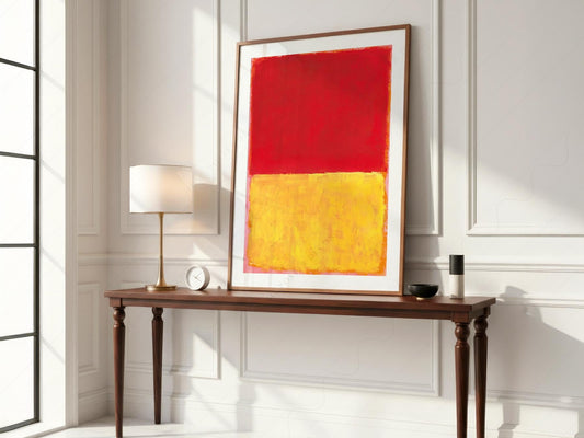 Mark Rothko Red and Yellow Abstract Art Print – Modern – fine art print wall decor