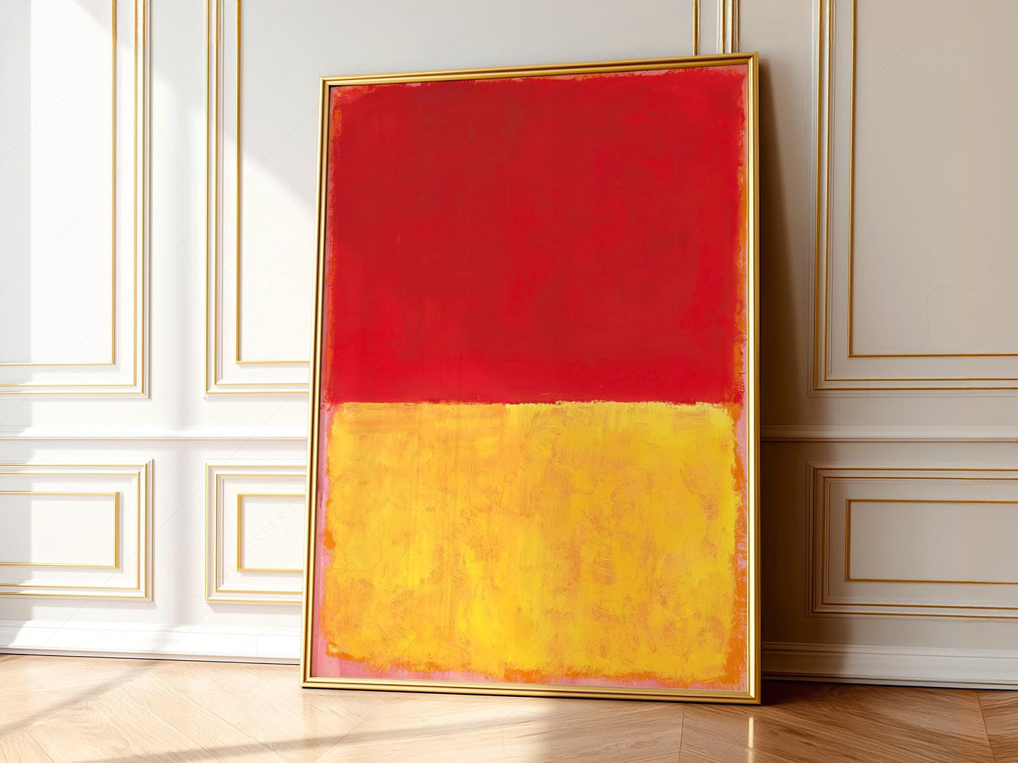 Mark Rothko Red and Yellow Abstract Art Print – Modern – exhibition poster wall art