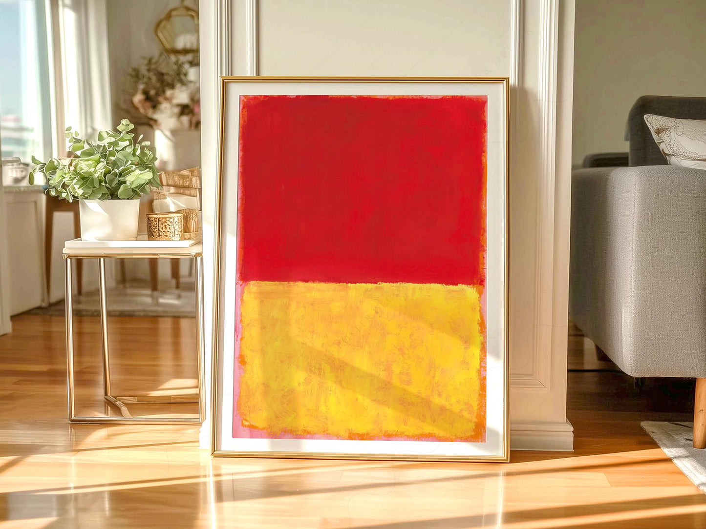 Mark Rothko Red and Yellow Abstract Art Print – Modern – high quality art print