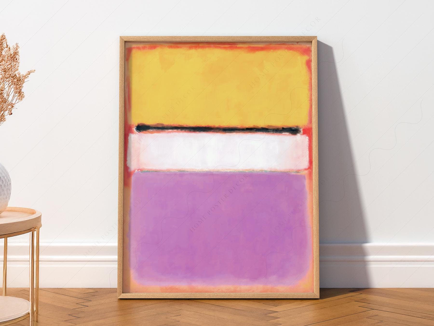 Mark Rothko White Center Art Print – Abstract – exhibition poster wall art