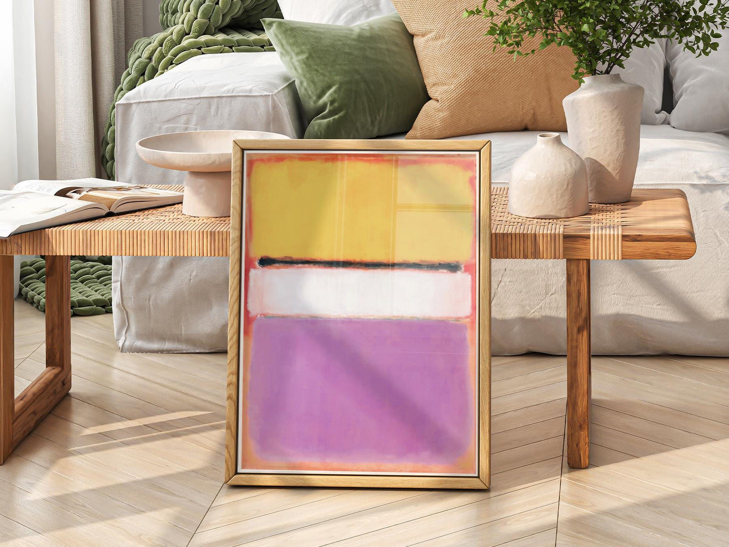 Mark Rothko White Center Art Print – Abstract – fine art wall poster