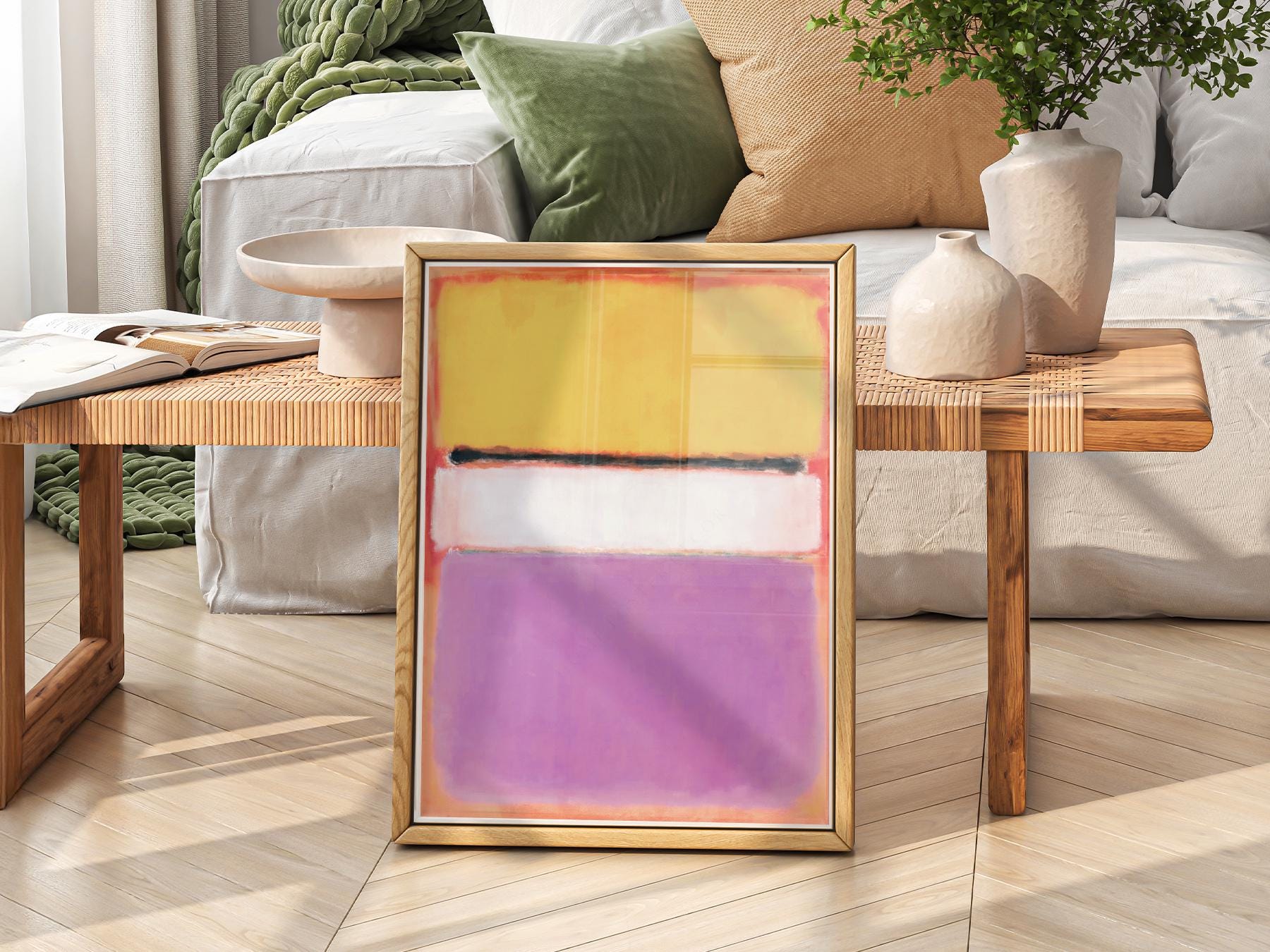 Mark Rothko White Center Art Print – Abstract – fine art wall poster