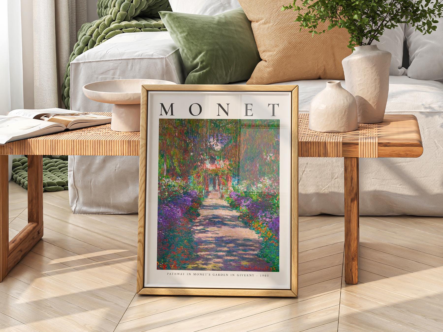 Claude Monet Pathway in Monet's Garden at Giverny – fine art wall poster