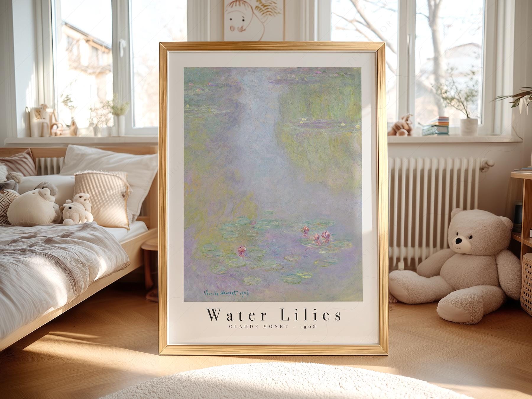 Claude Monet Water Lilies 1908 Art Print – Classic – art poster for living room
